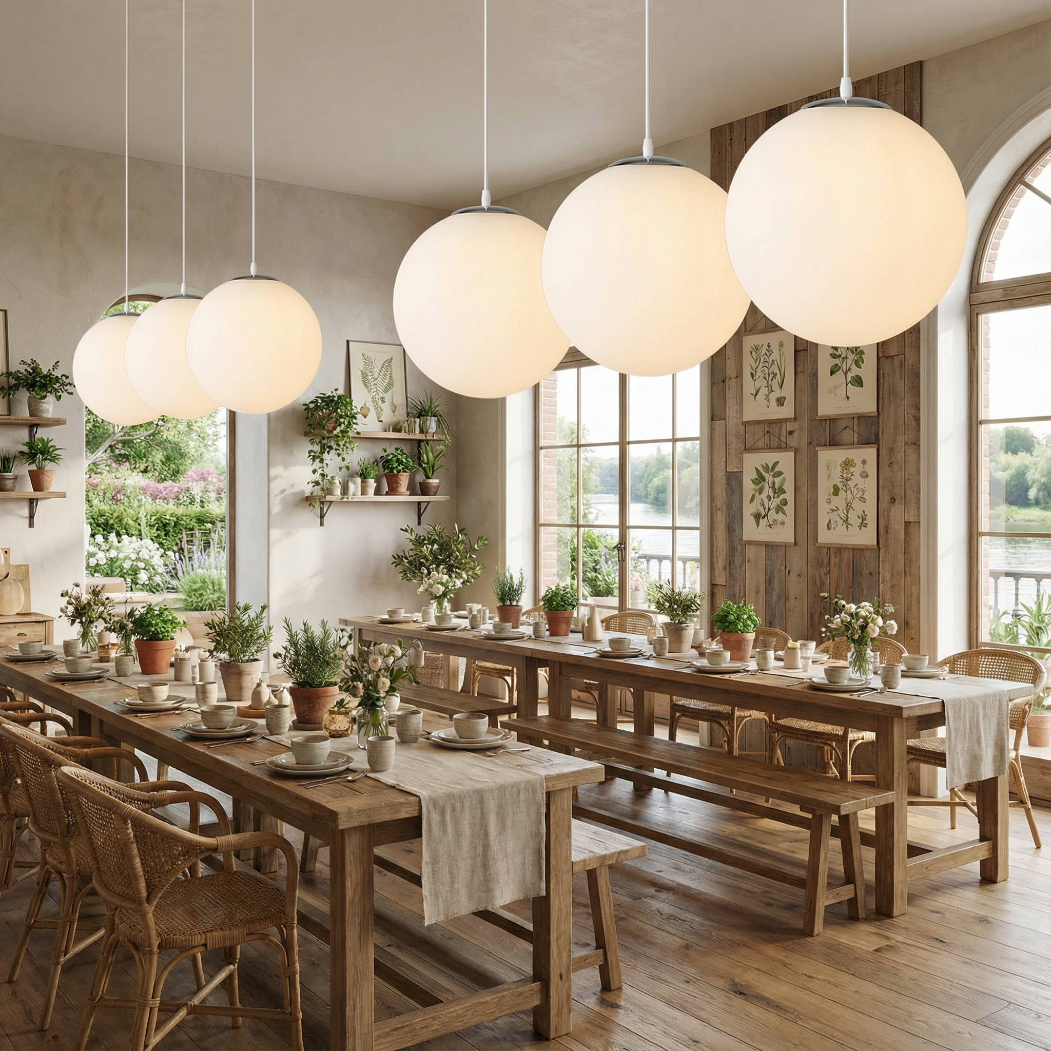 Luminara | Elegant Minimalist Glass Kitchen Pendant Lighting Fixture