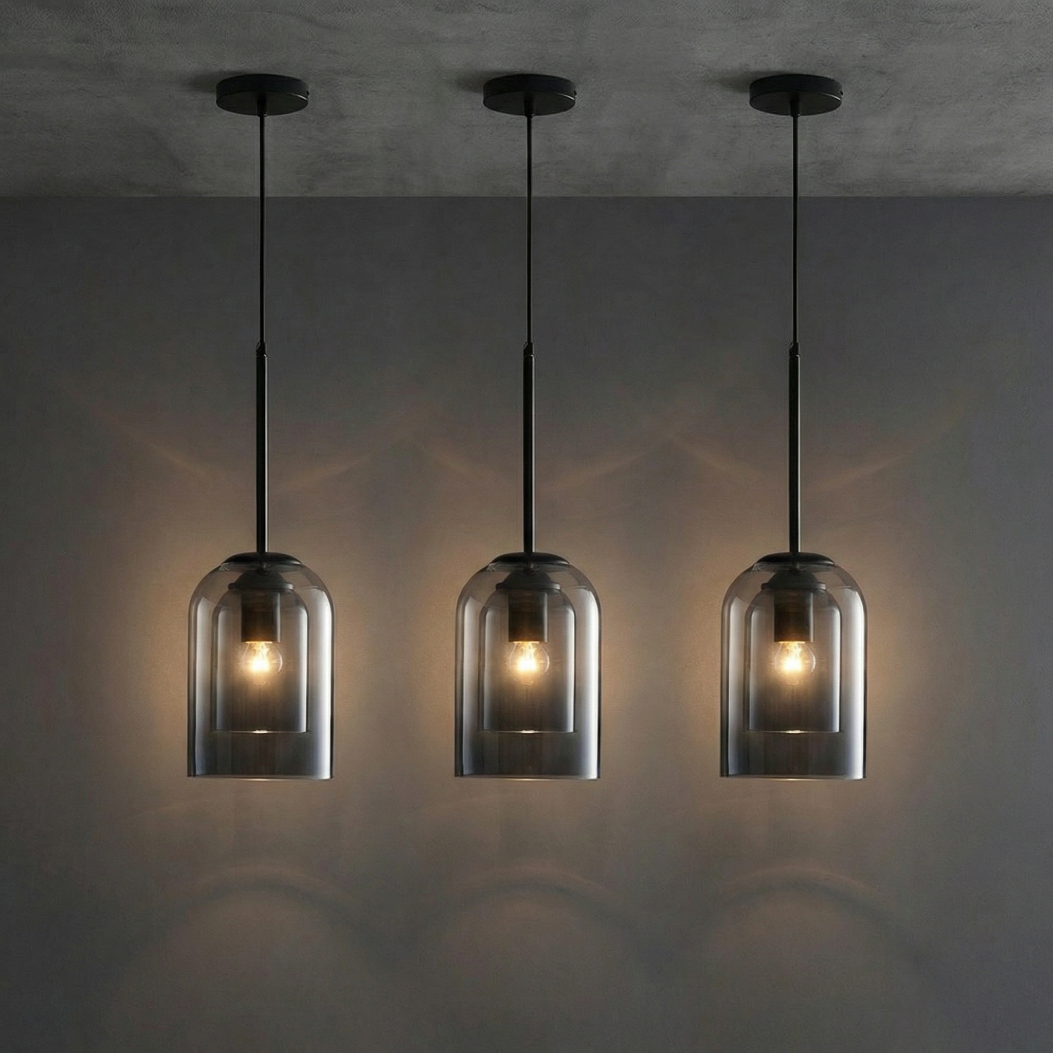Modern Glass Pendant Light for Kitchen, Bedside & Commercial Spaces | Lunaris