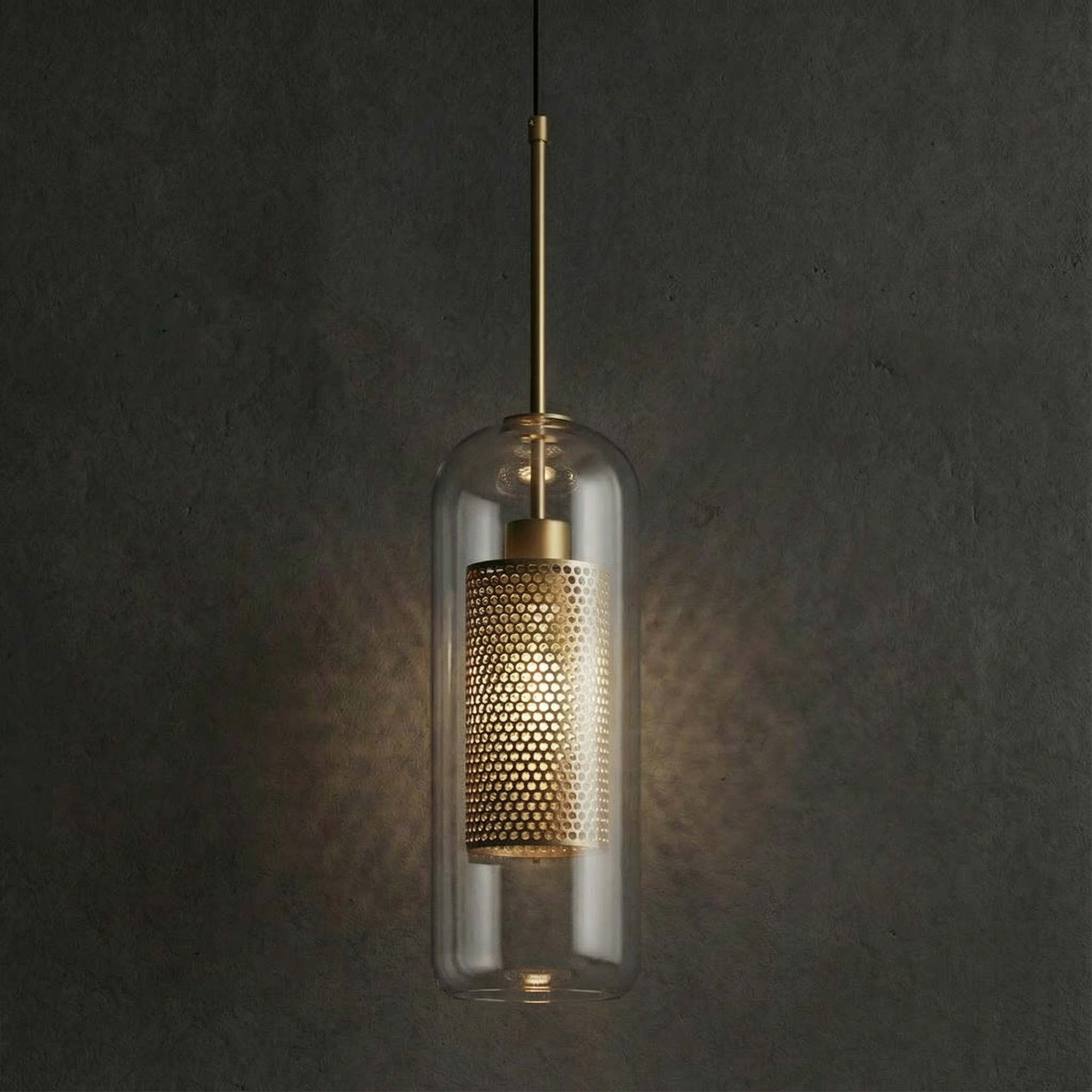 ChiswickGlass | Elegant Adjustable Glass Pendant Light for Kitchen