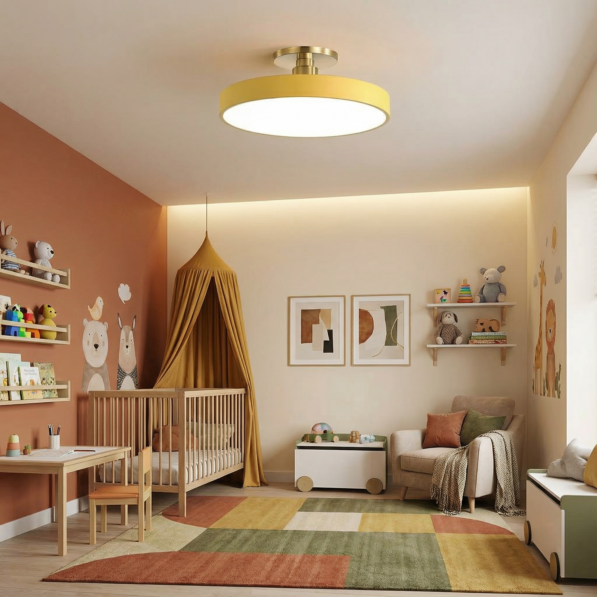 LuminaraGlow | Stylish Modern LED Flush Mount Ceiling Light Fixture