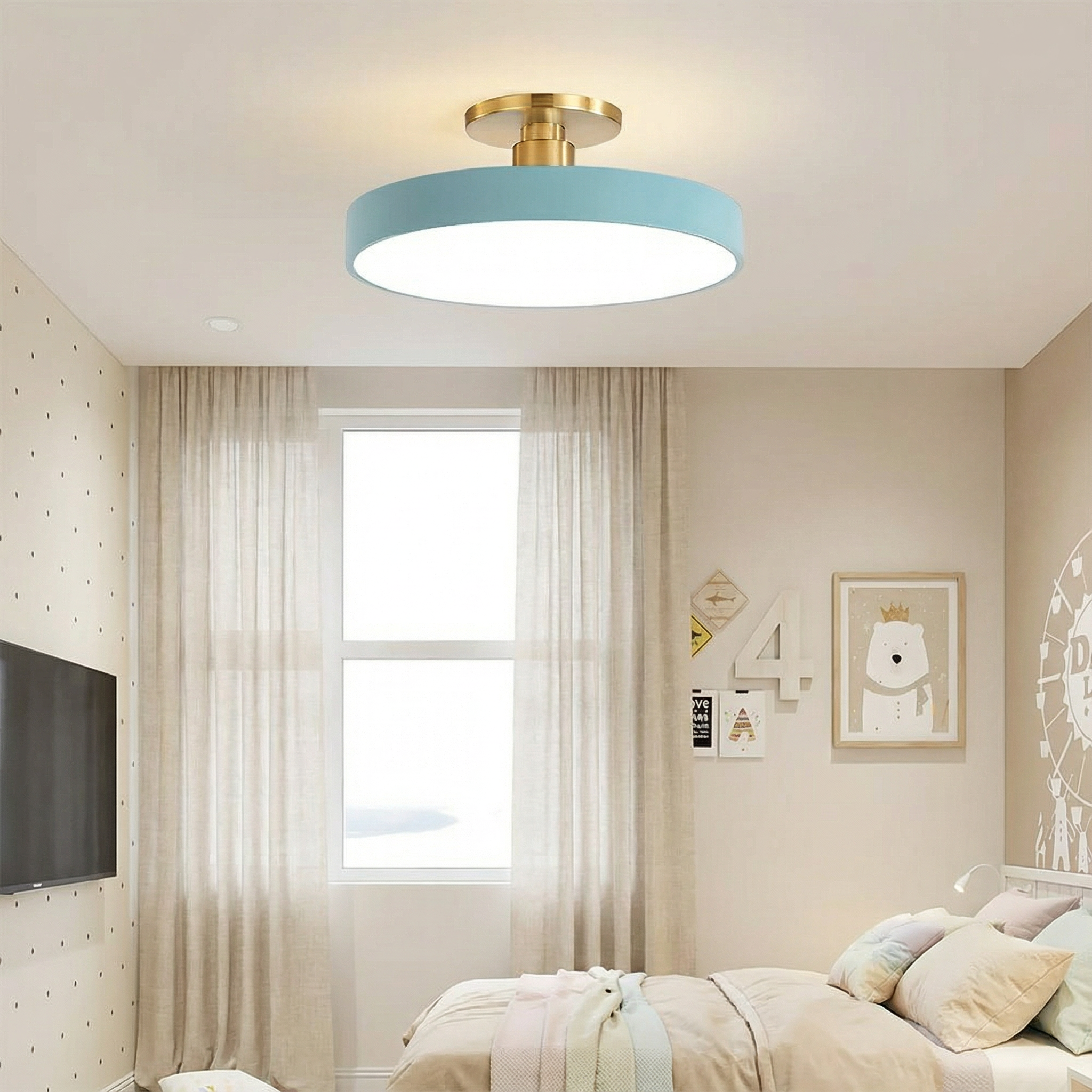 LuminaraGlow | Stylish Modern LED Flush Mount Ceiling Light Fixture