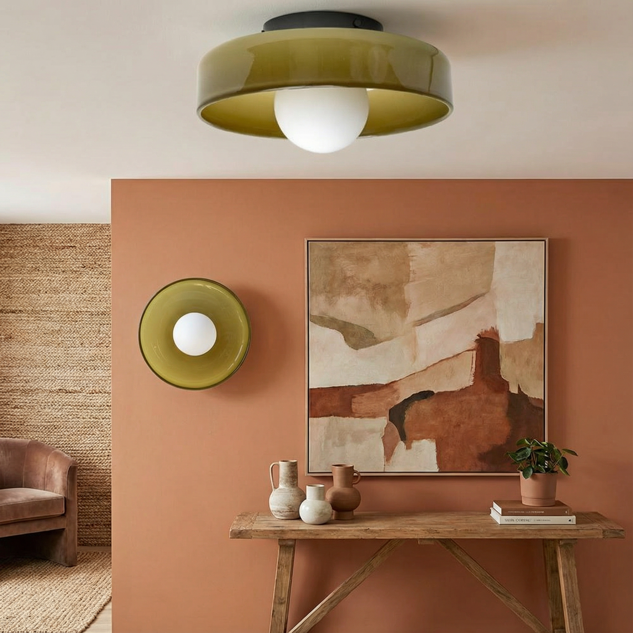 Luminara | Sleek Modern Round Flush Mount Ceiling Light Fixture