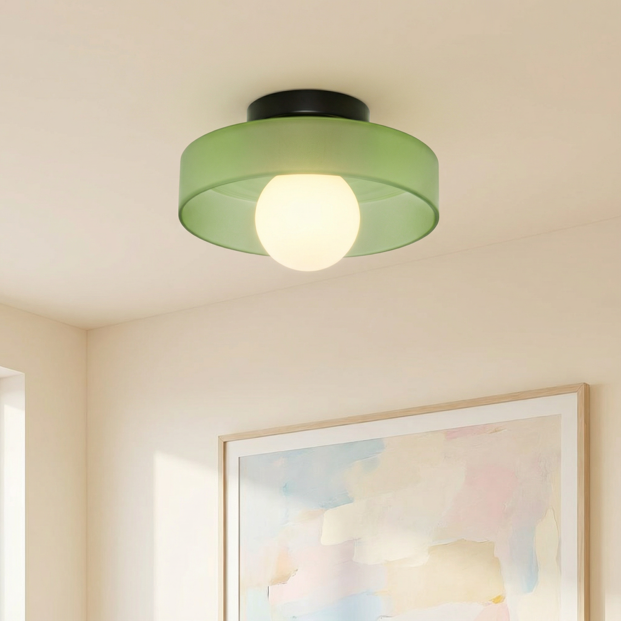 Luminara | Sleek Modern Round Flush Mount Ceiling Light Fixture