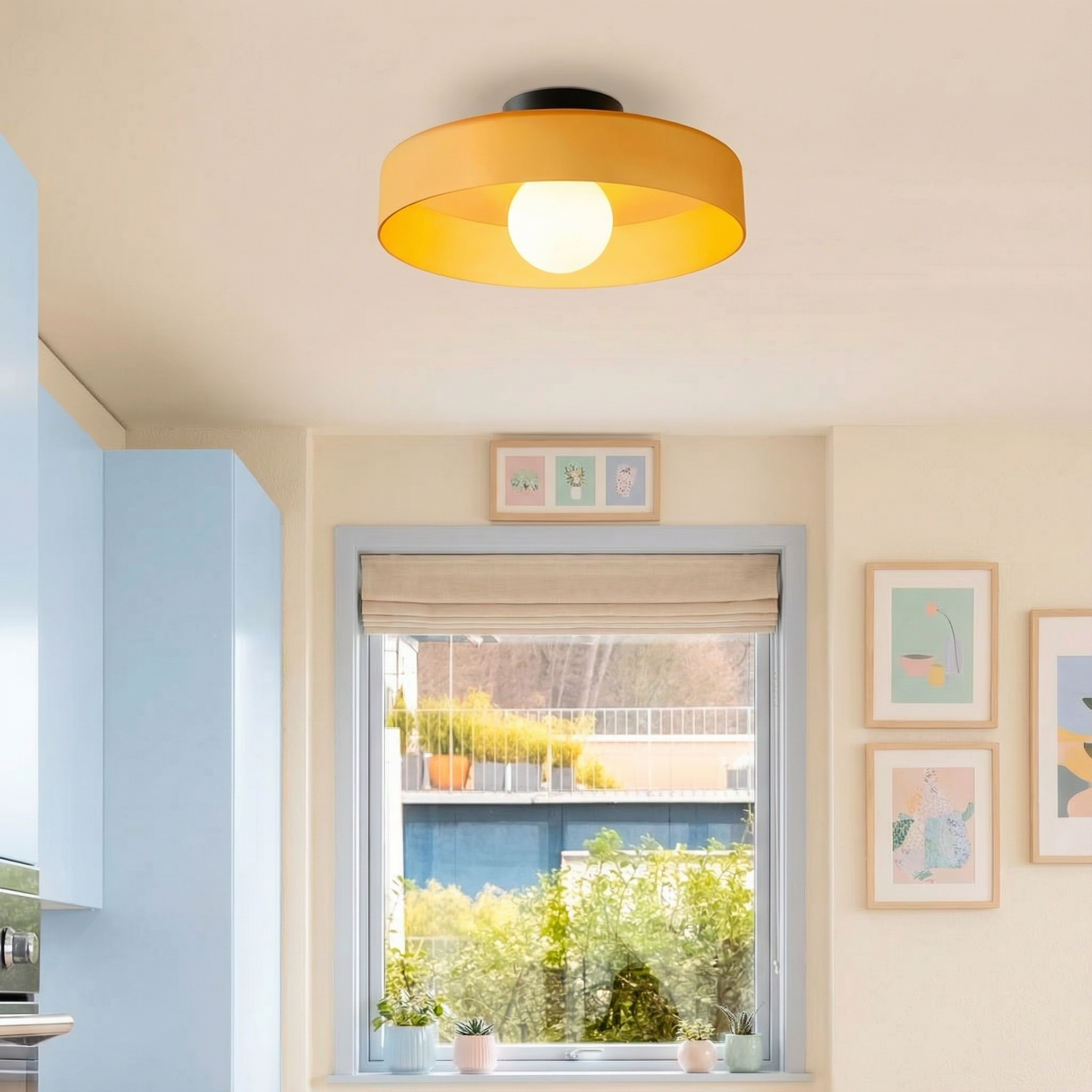 Luminara | Sleek Modern Round Flush Mount Ceiling Light Fixture