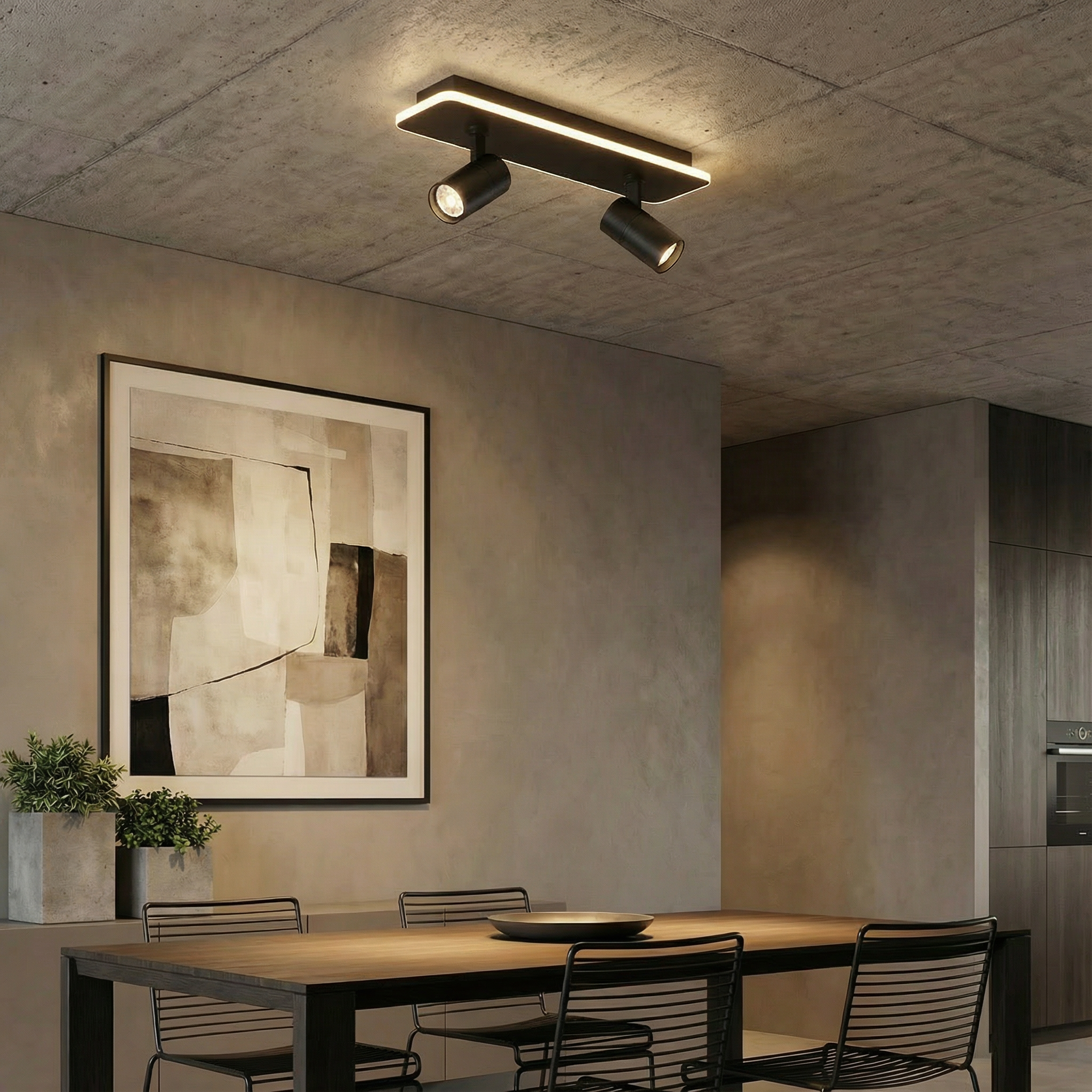 Luminara | Stylish Adjustable LED Ceiling Light Fixture for Modern Spaces