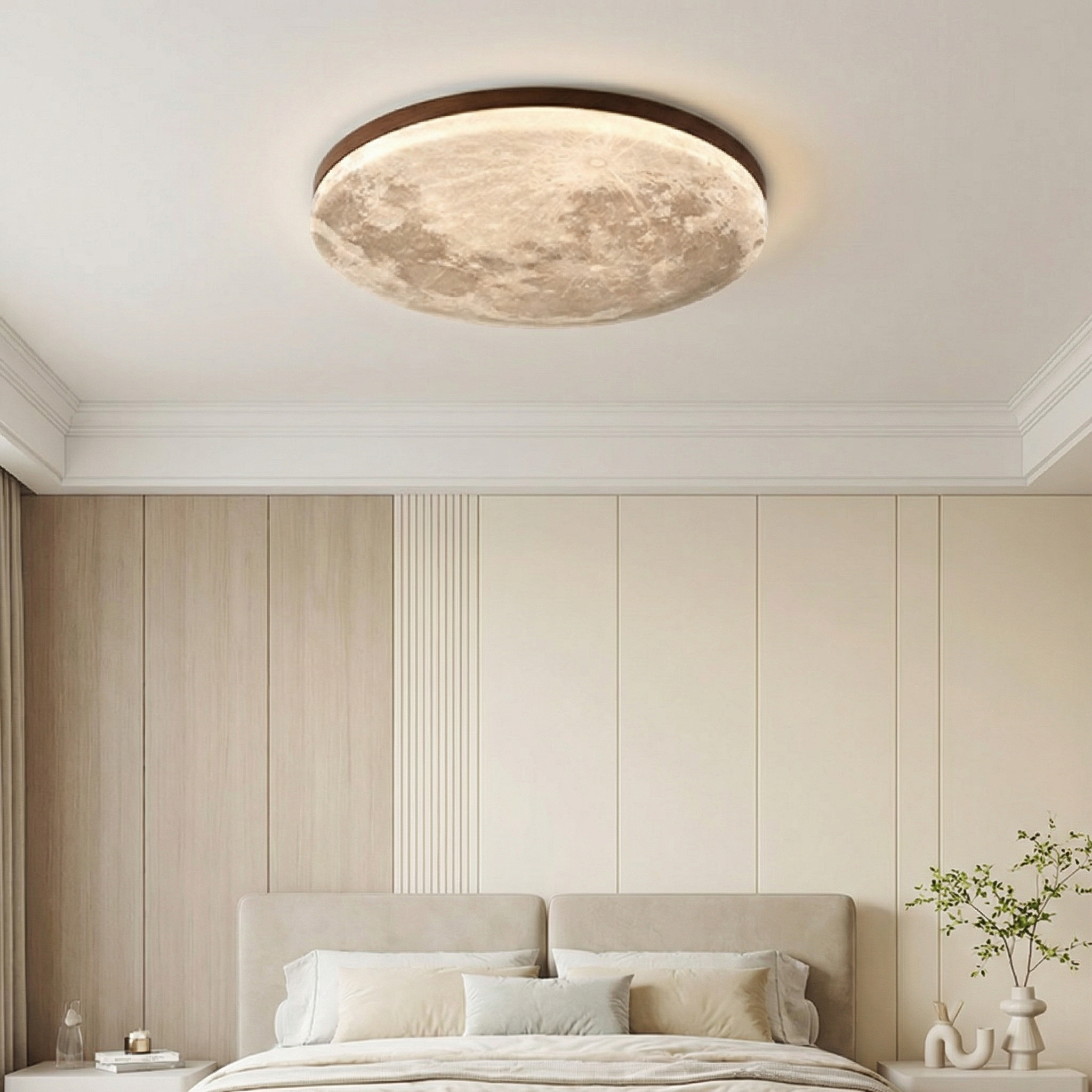 LunaGlow | Modern Dimmable LED Flush Mount Ceiling Light Fixture