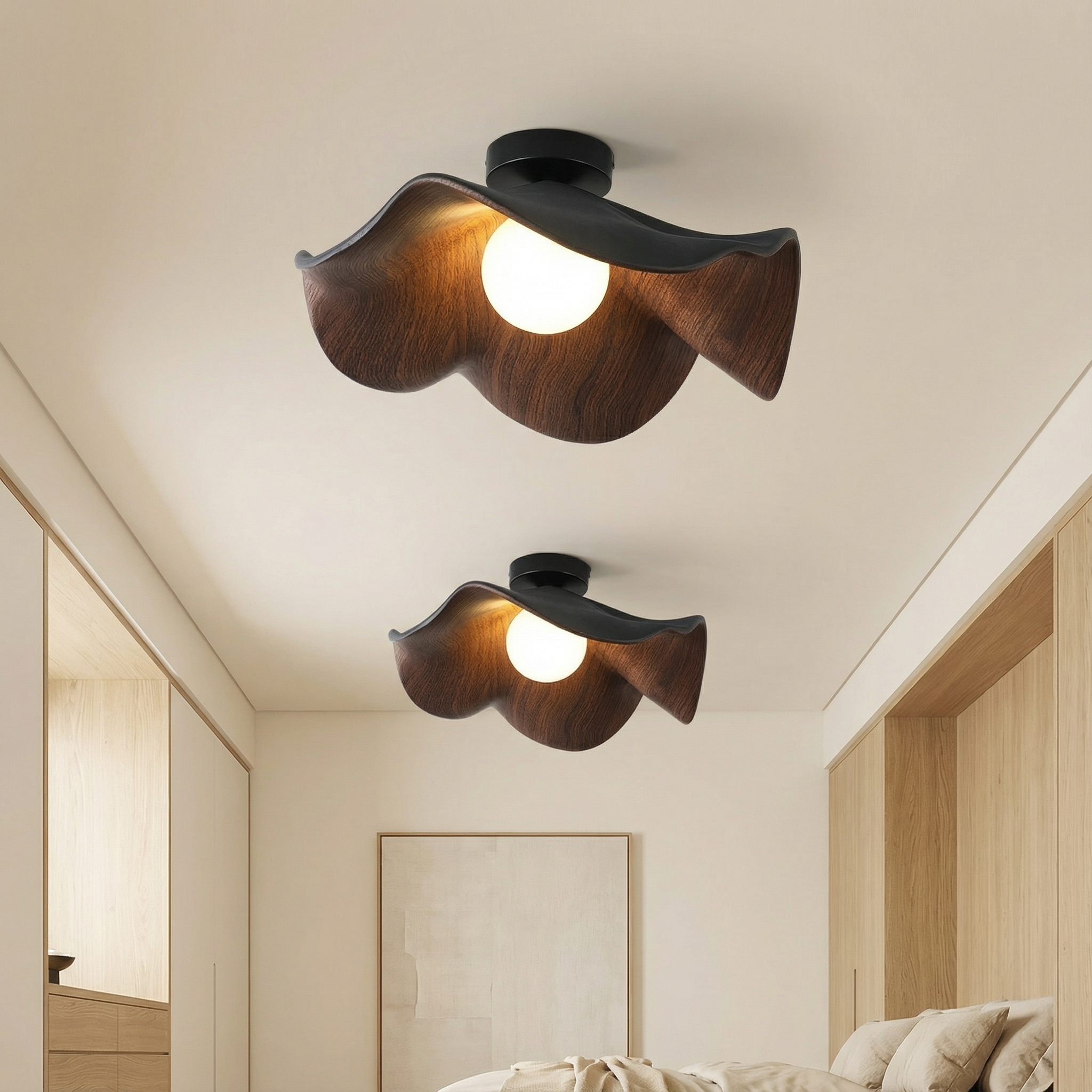 FloraGlow | Elegant Modern Flush Mount Ceiling Light Fixture