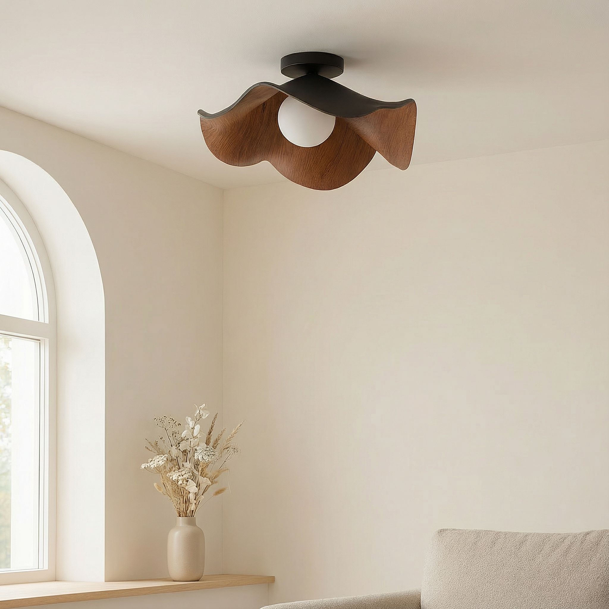 FloraGlow | Elegant Modern Flush Mount Ceiling Light Fixture