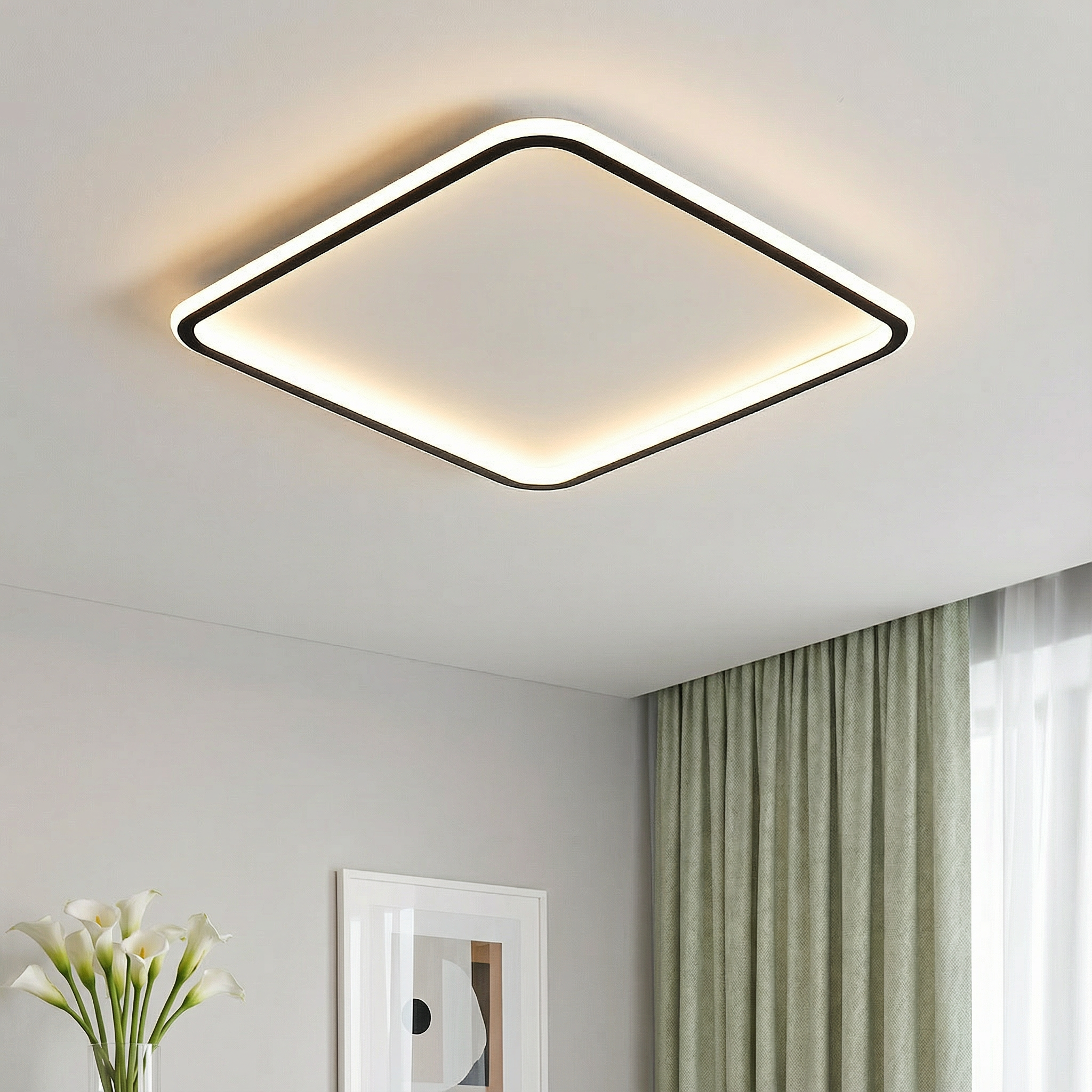 NordicGlow | Elegant Minimalist Flush Mount LED Ceiling Light Fixture