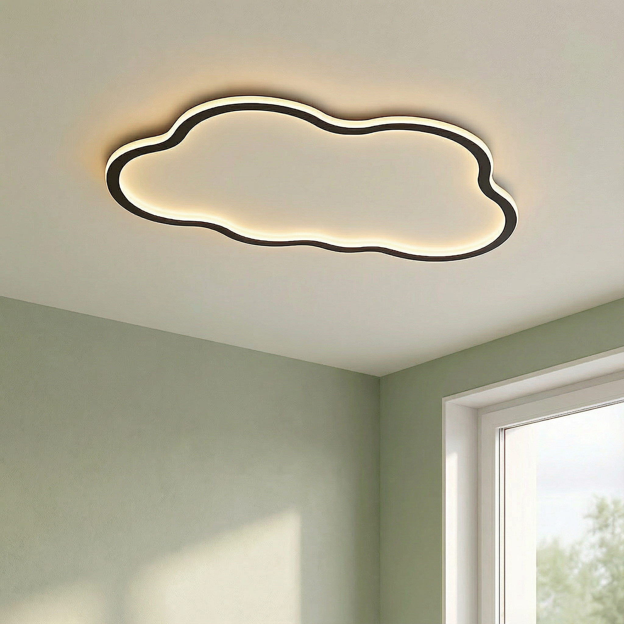 NimbusGlow | Modern Minimalist LED Flush Mount Ceiling Light Fixture