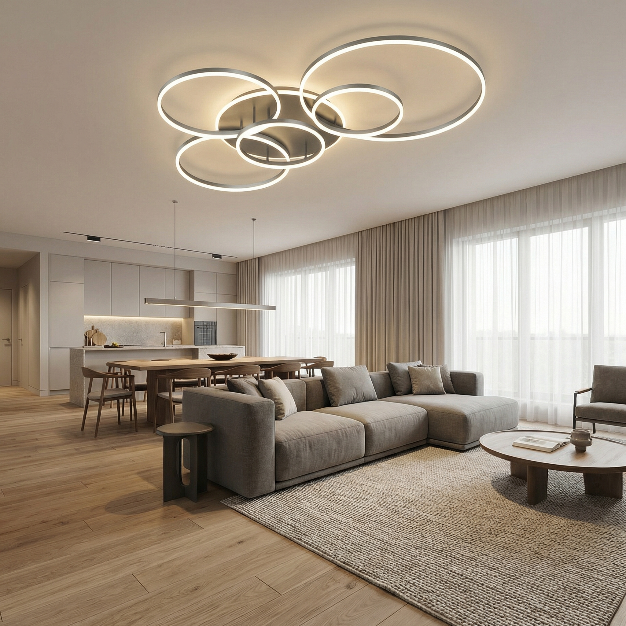 Rondale | Elegant Minimalist LED Kitchen Pendant Lighting Fixture