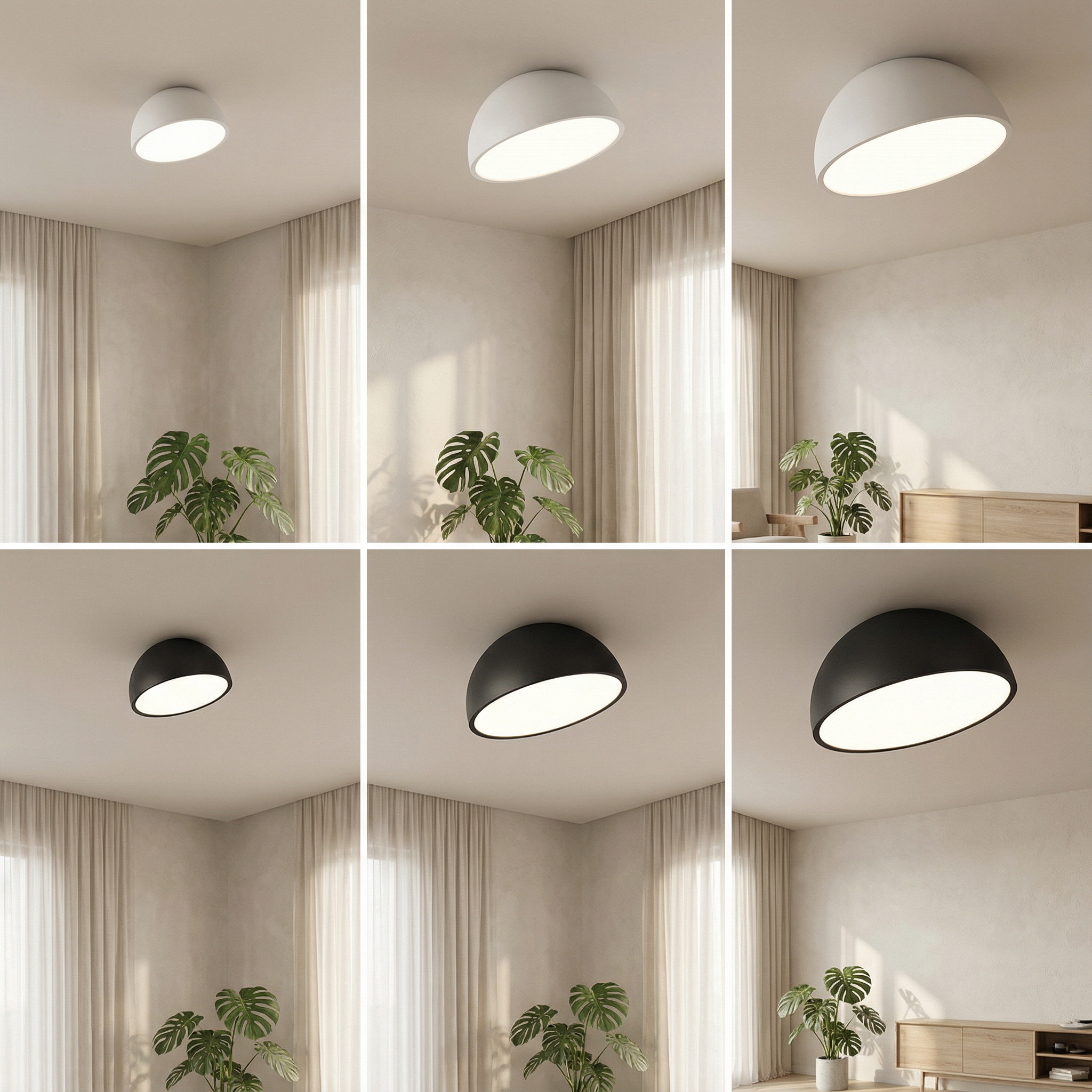 Lunara | Modern Elegant LED Flush Mount Ceiling Light Fixture