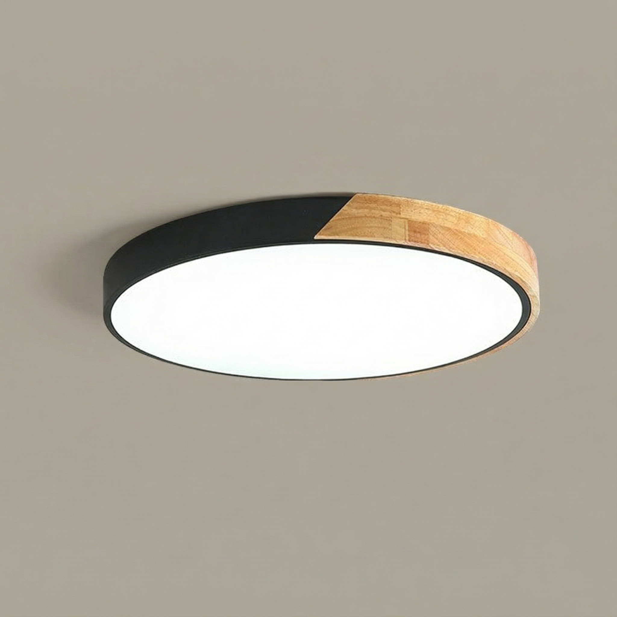 NordicWood | Stylish Minimalist LED Flush Mount Ceiling Light Fixture