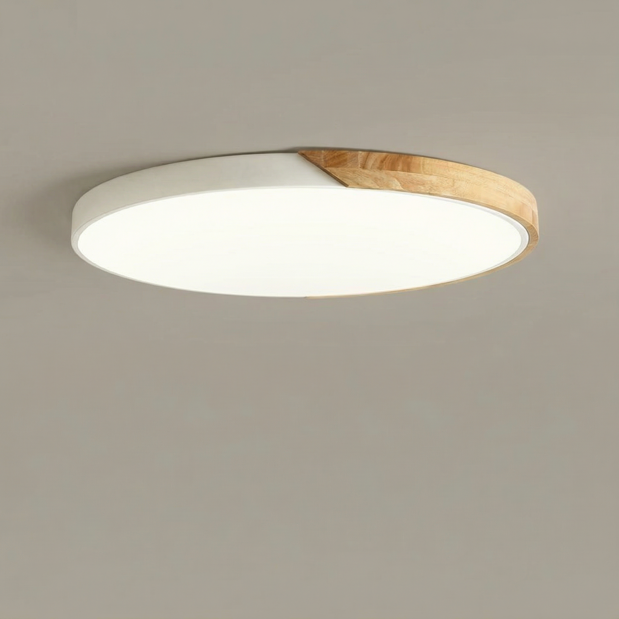 NordicWood | Stylish Minimalist LED Flush Mount Ceiling Light Fixture