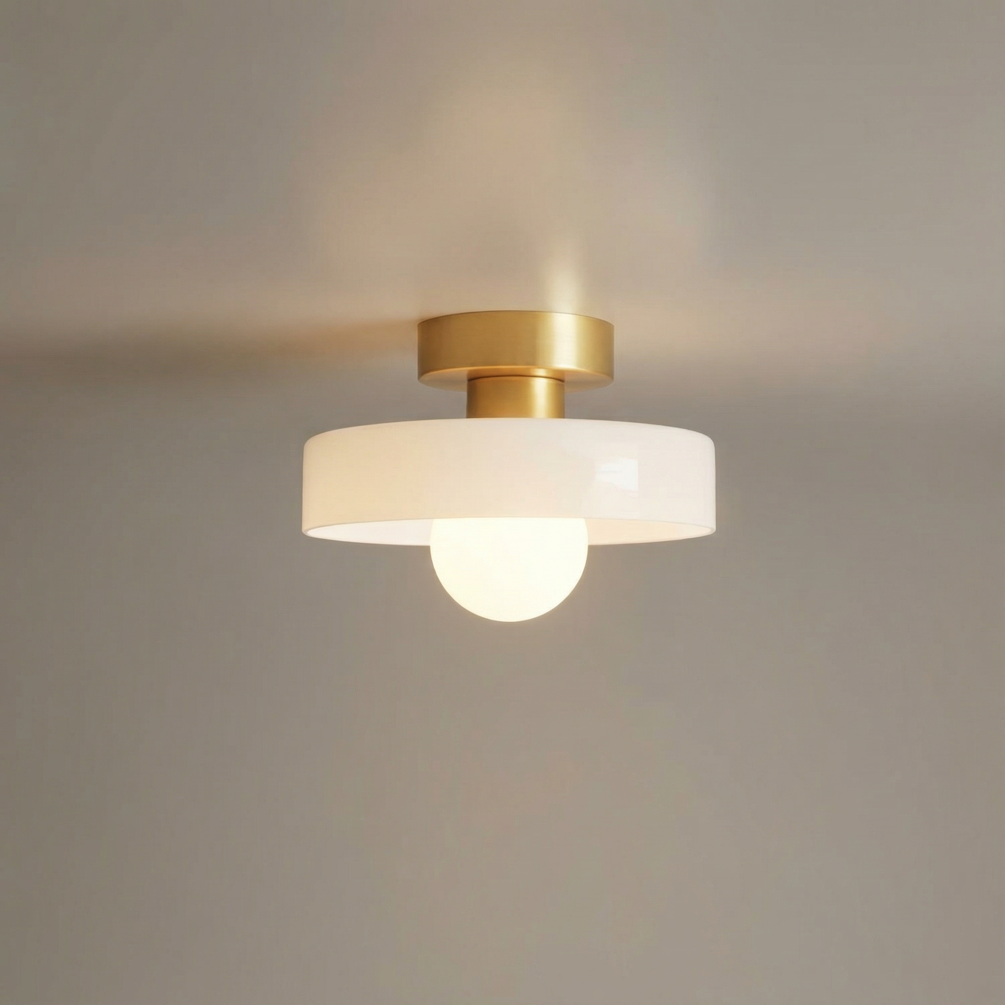 LumiereBauhaus | Elegant Geometric Flush Mount Ceiling Light Fixture