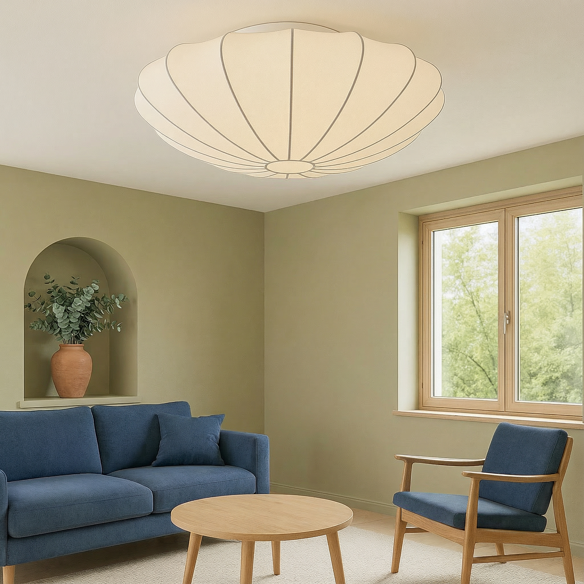 Luminara | Elegant Modern Minimalist Flush Mount Ceiling Light Fixture