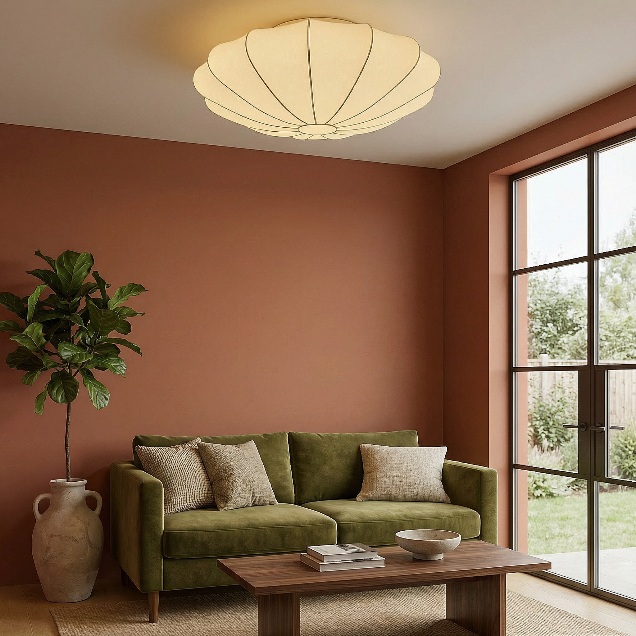 Luminara | Elegant Modern Minimalist Flush Mount Ceiling Light Fixture