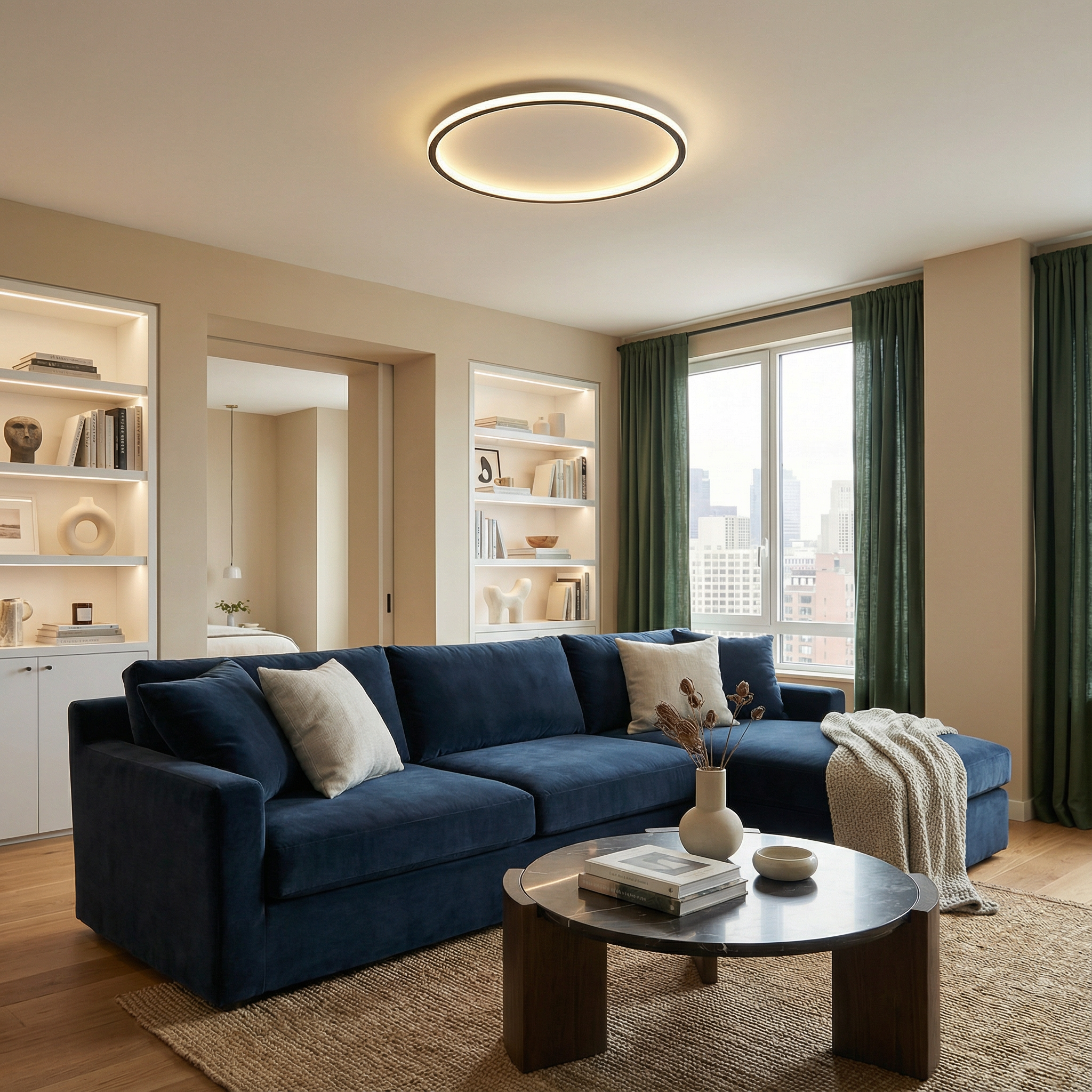 NordicGlow | Elegant Minimalist LED Flush Mount Ceiling Light Fixture