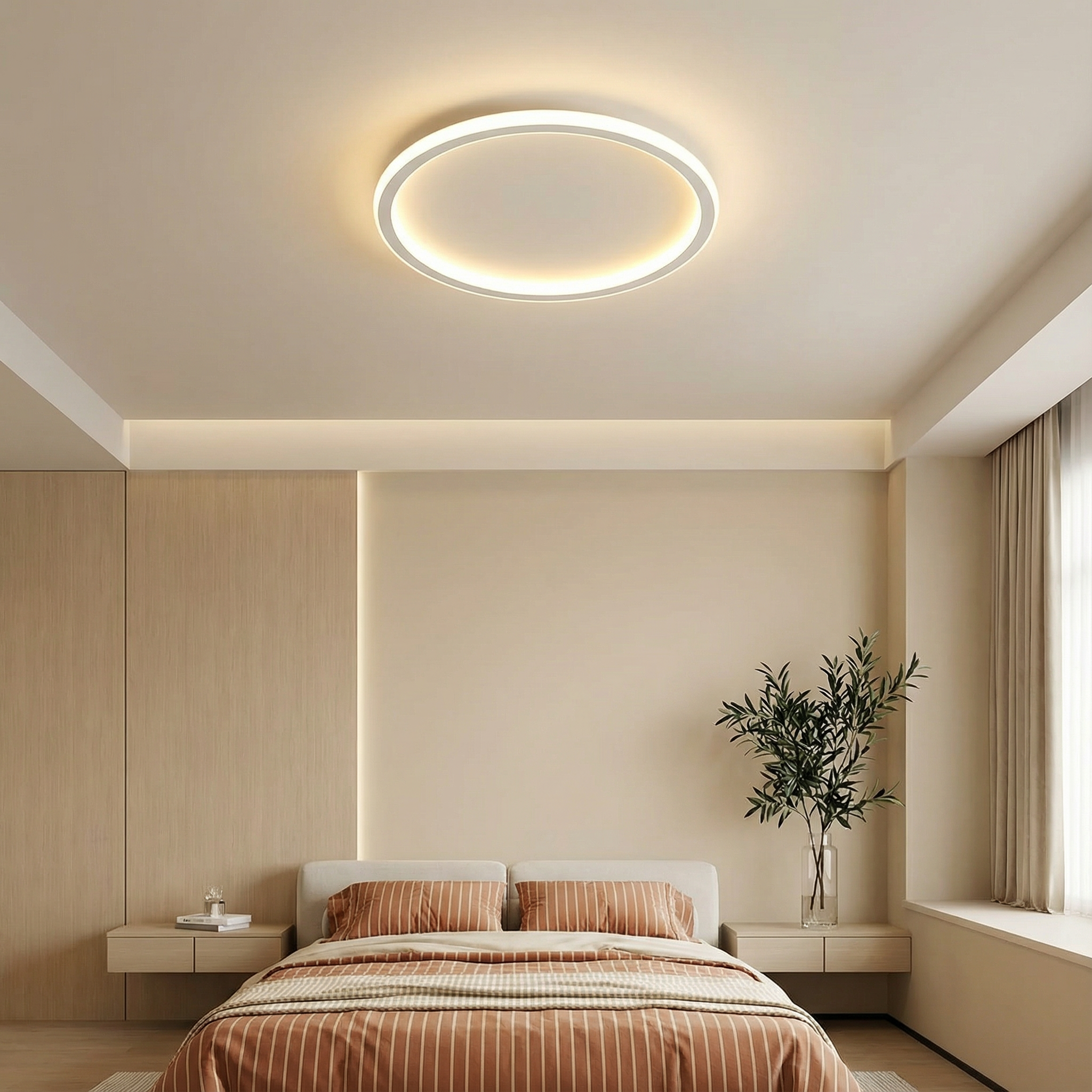 NordicGlow | Elegant Minimalist LED Flush Mount Ceiling Light Fixture