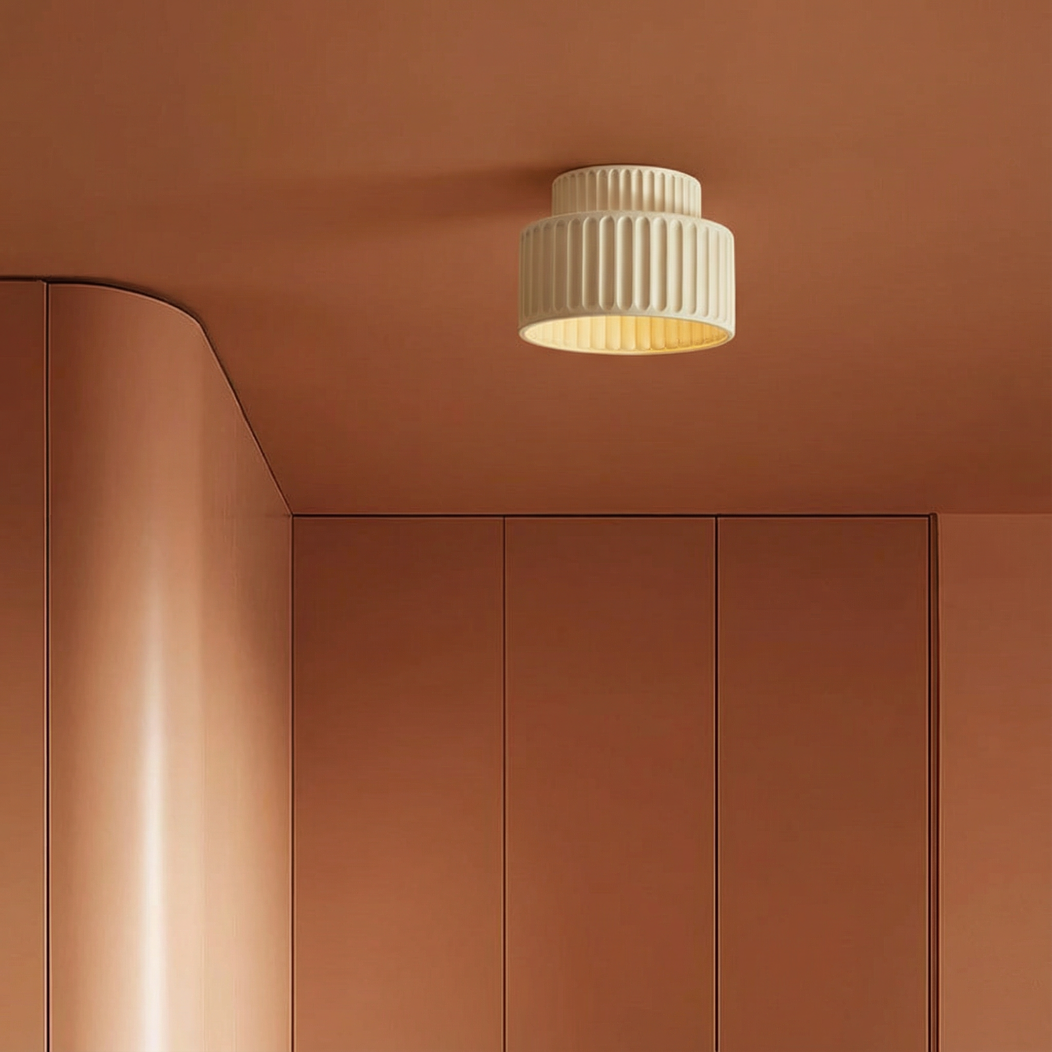 Ceramica | Elegant Minimalist LED Ceiling Light Fixture