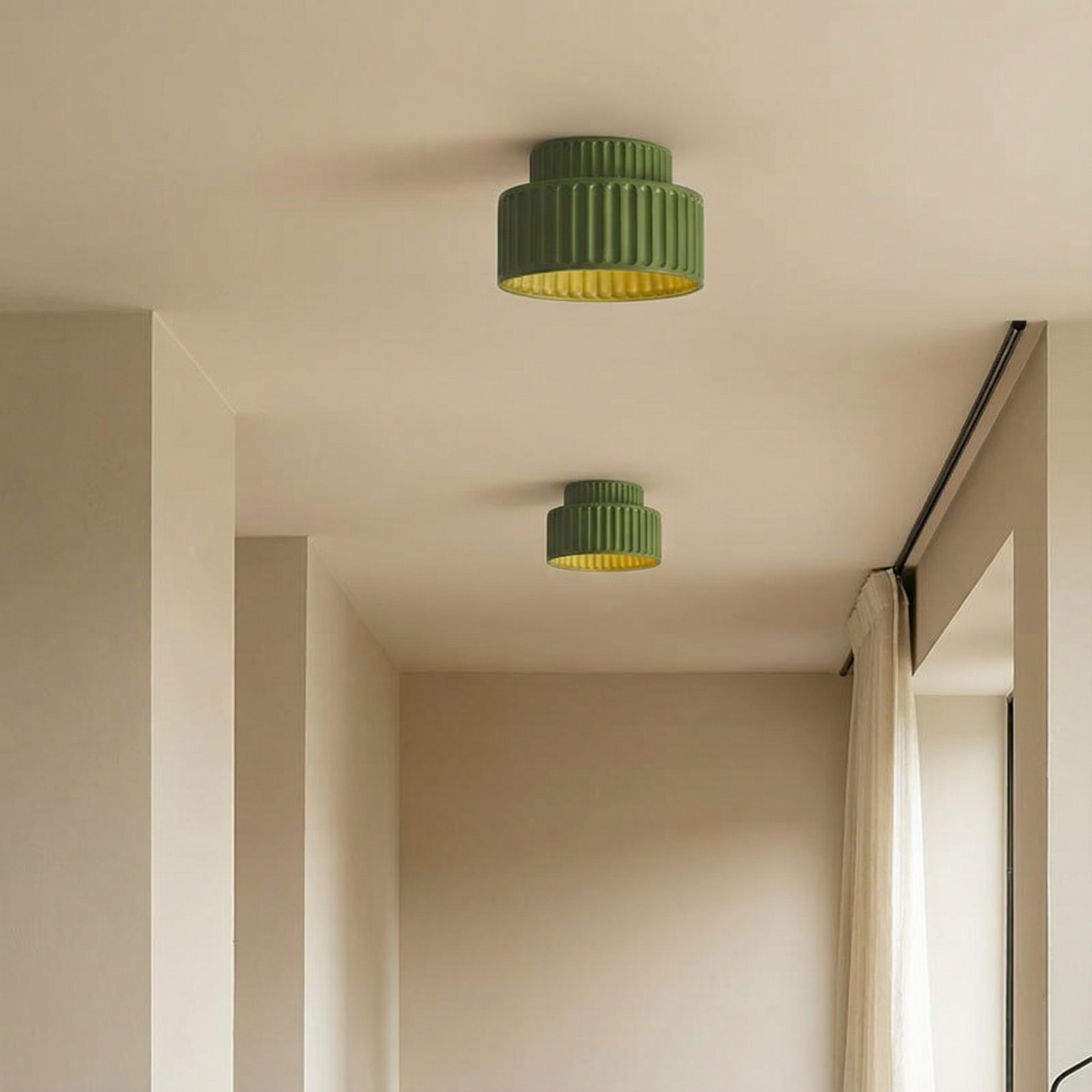 Ceramica | Elegant Minimalist LED Ceiling Light Fixture