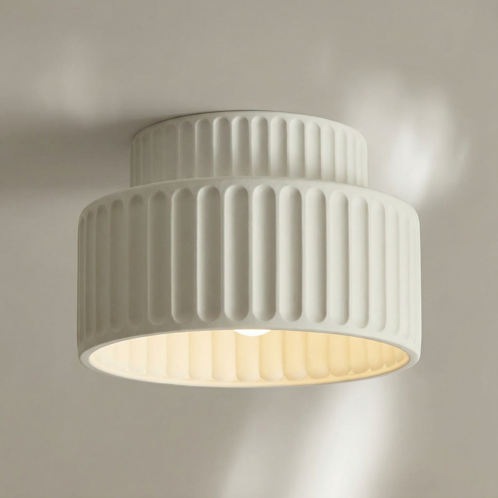 Ceramica | Elegant Minimalist LED Ceiling Light Fixture