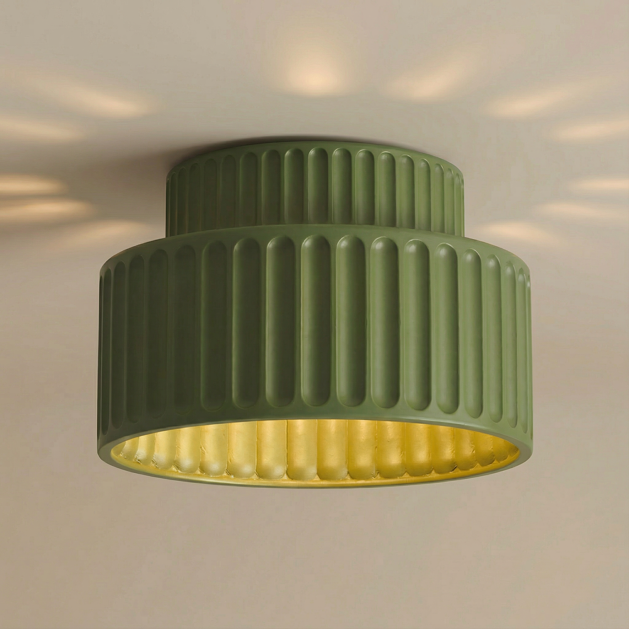 Ceramica | Elegant Minimalist LED Ceiling Light Fixture