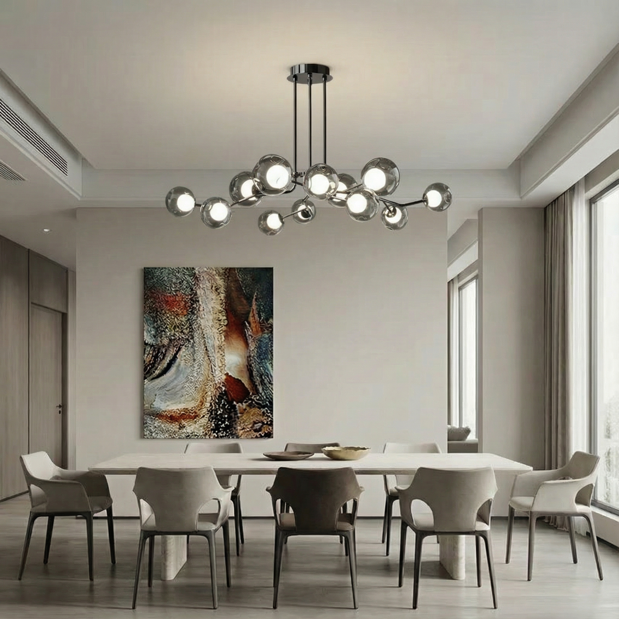 NordicAura | Stylish Modern LED Flush Mount Ceiling Light Fixture