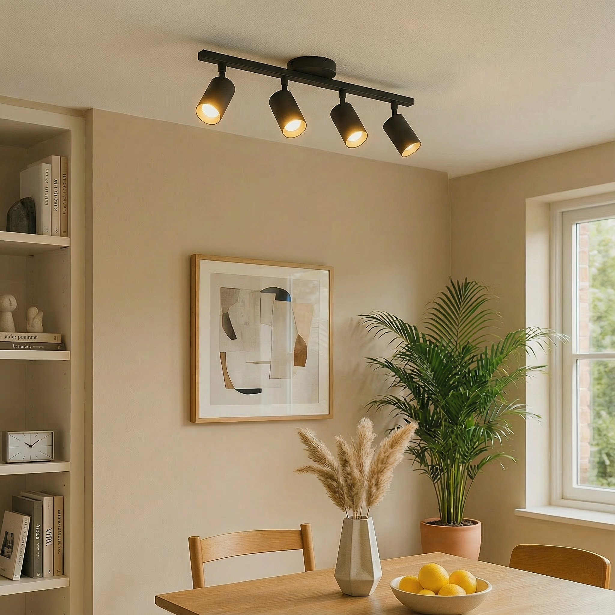 Luminara | Sleek Modern LED Ceiling Light Fixture with Adjustable Heads