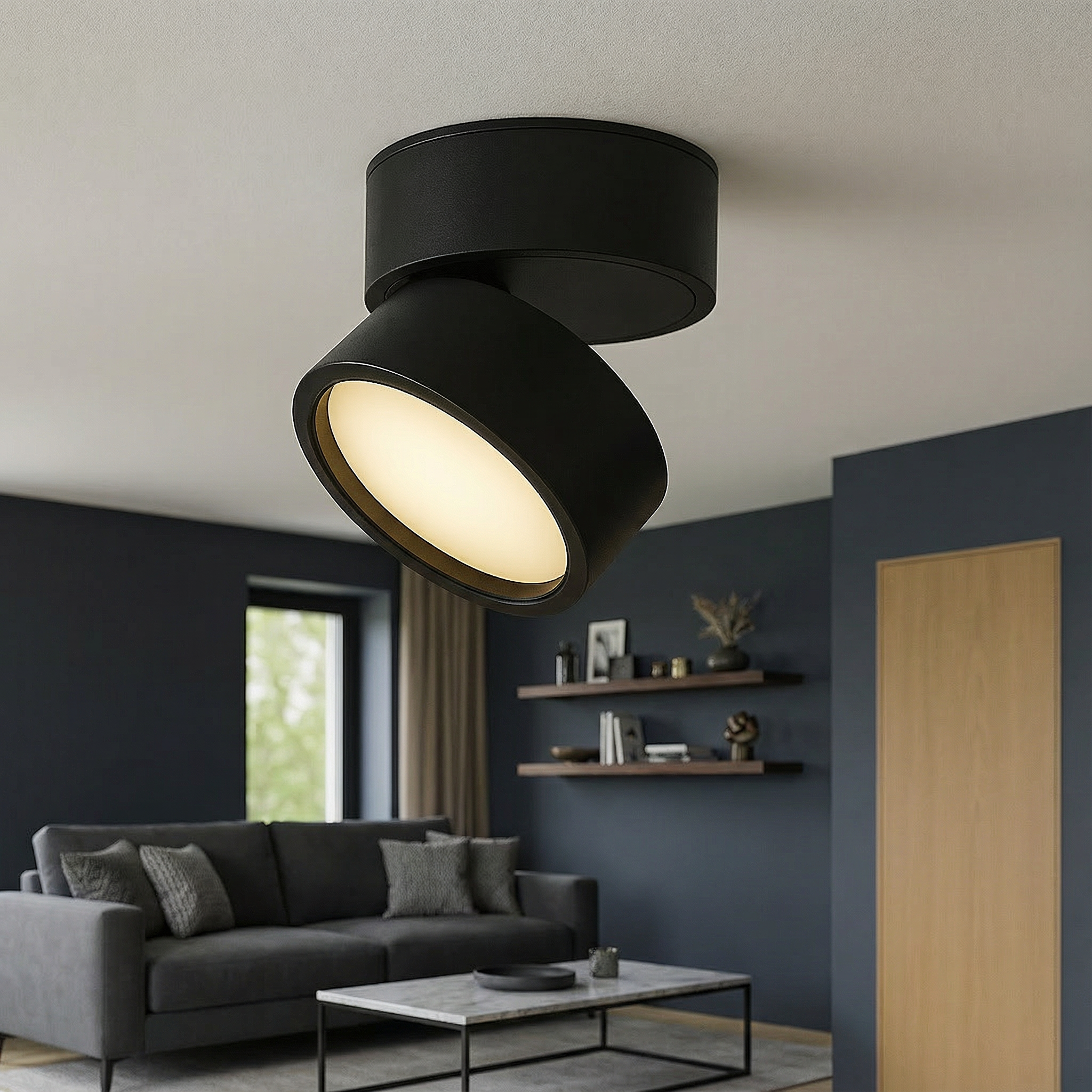 Luminara | Modern Minimalist LED Flush Mount Ceiling Light Fixture 2-Pack