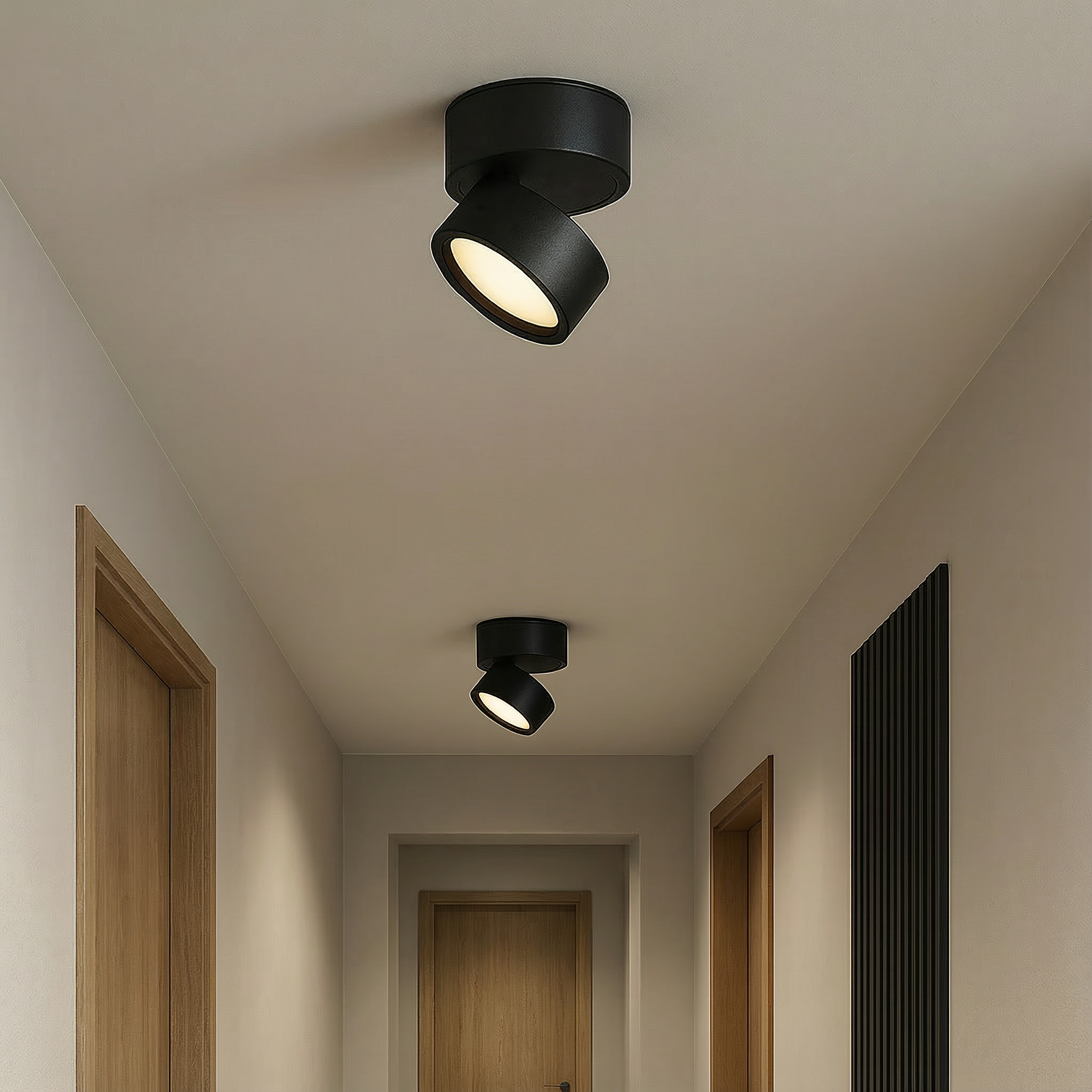 Luminara | Modern Minimalist LED Flush Mount Ceiling Light Fixture 2-Pack
