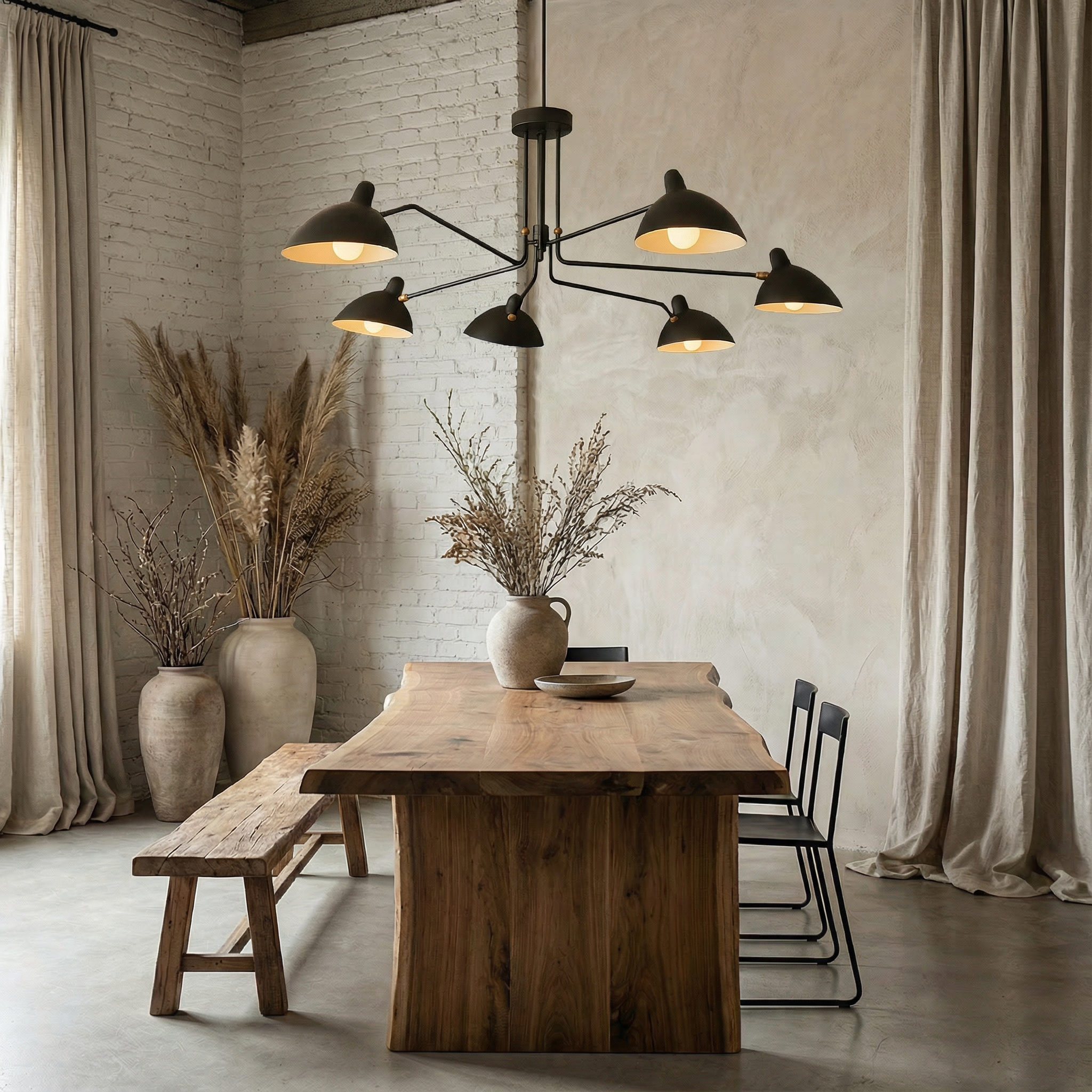 Luminara | Elegant Modern Mid-Century Ceiling Light Fixture