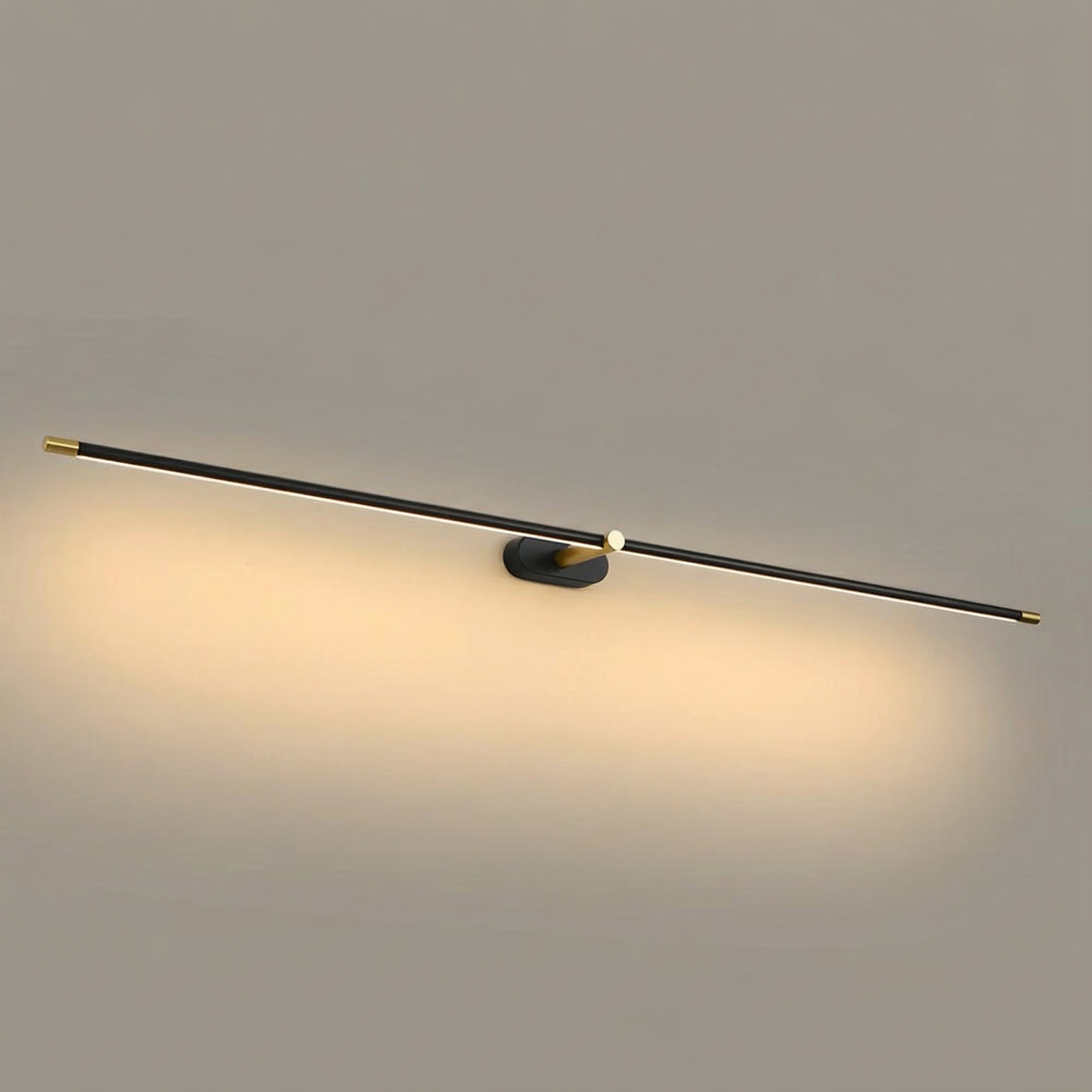 Luminara | Sleek Modern Iron Bathroom Wall Light for Bright Illumination