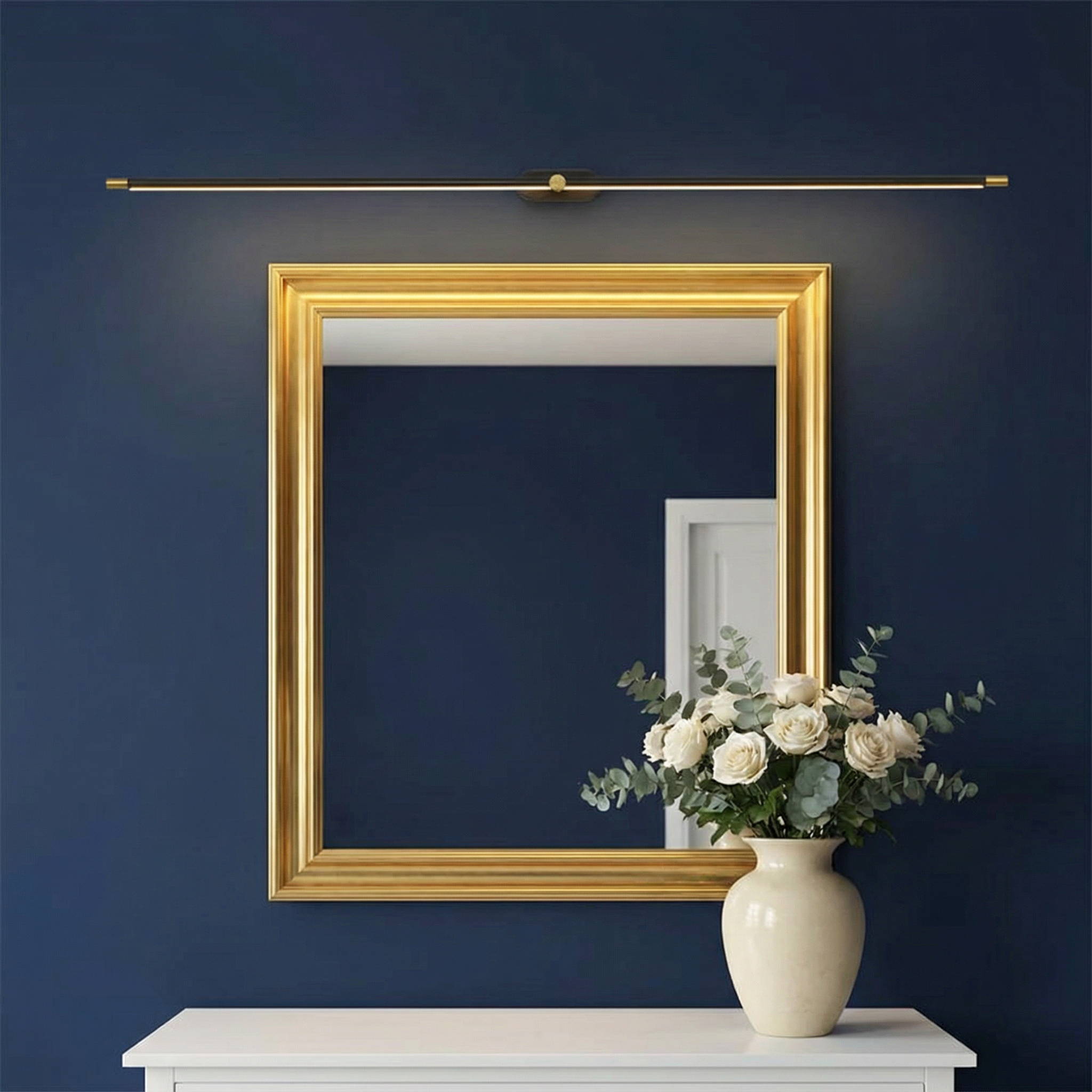 Luminara | Sleek Modern Iron Bathroom Wall Light for Bright Illumination