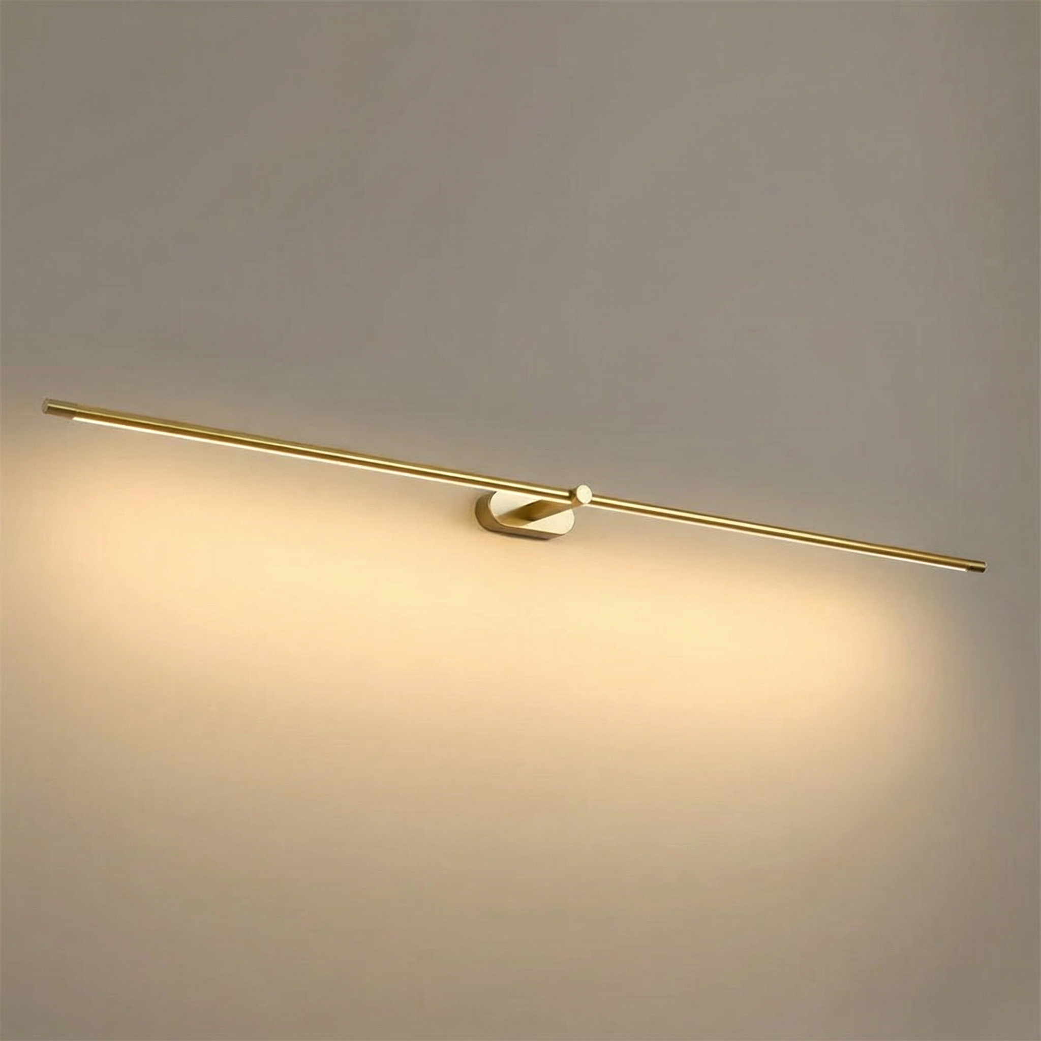 Luminara | Sleek Modern Iron Bathroom Wall Light for Bright Illumination