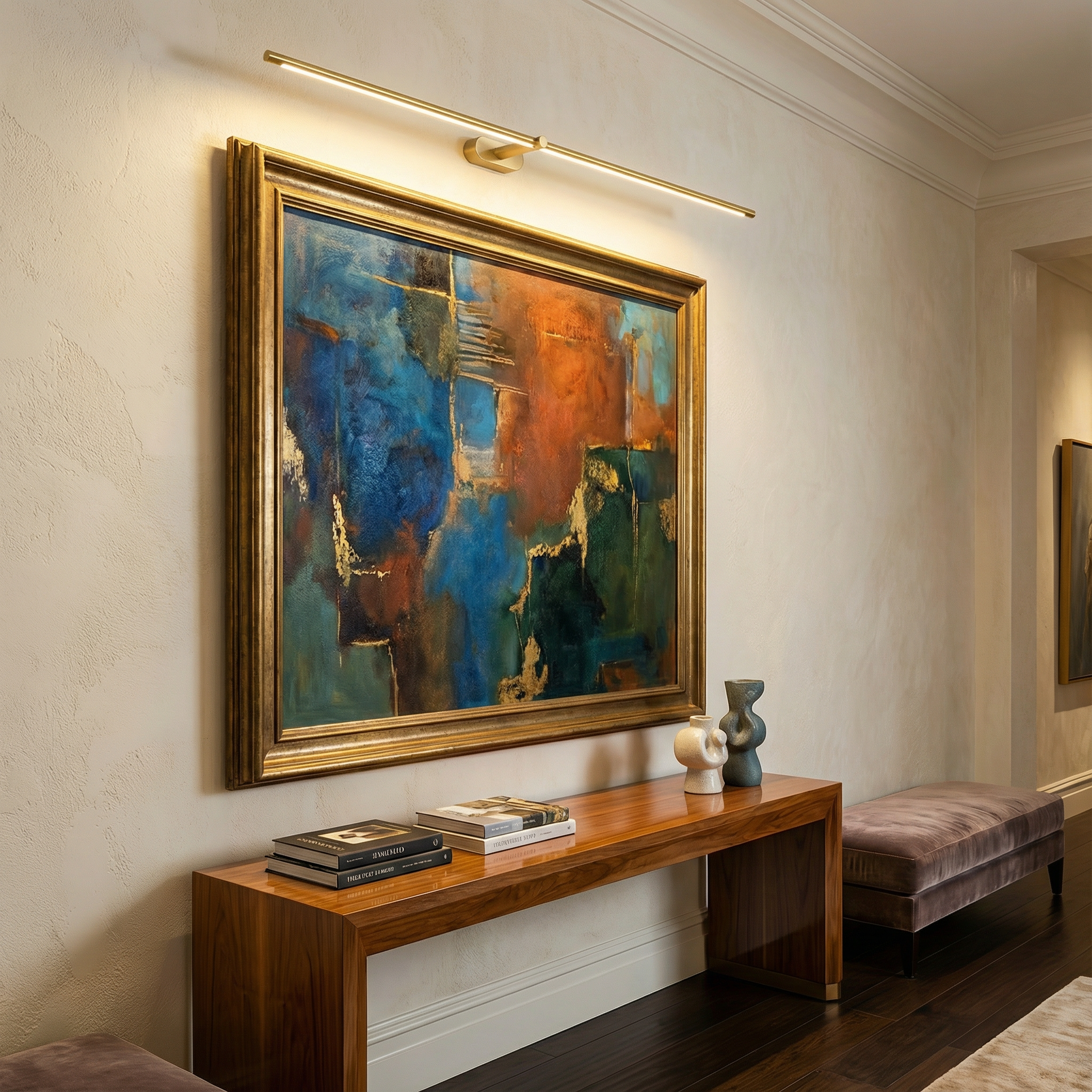 Luminara | Sleek Modern Iron Bathroom Wall Light for Bright Illumination