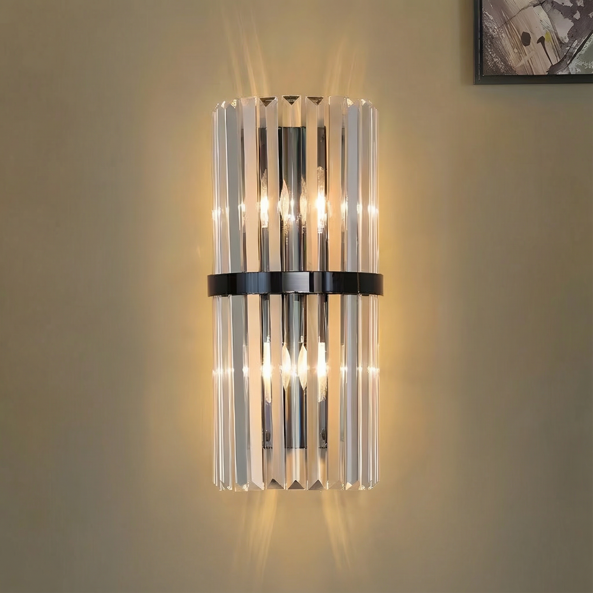 Luminara | Elegant Contemporary Stainless Steel Wall Light Sconce