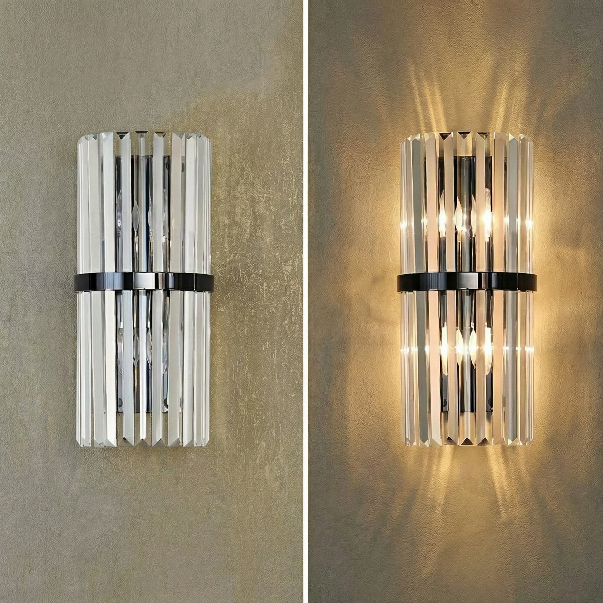 Luminara | Elegant Contemporary Stainless Steel Wall Light Sconce