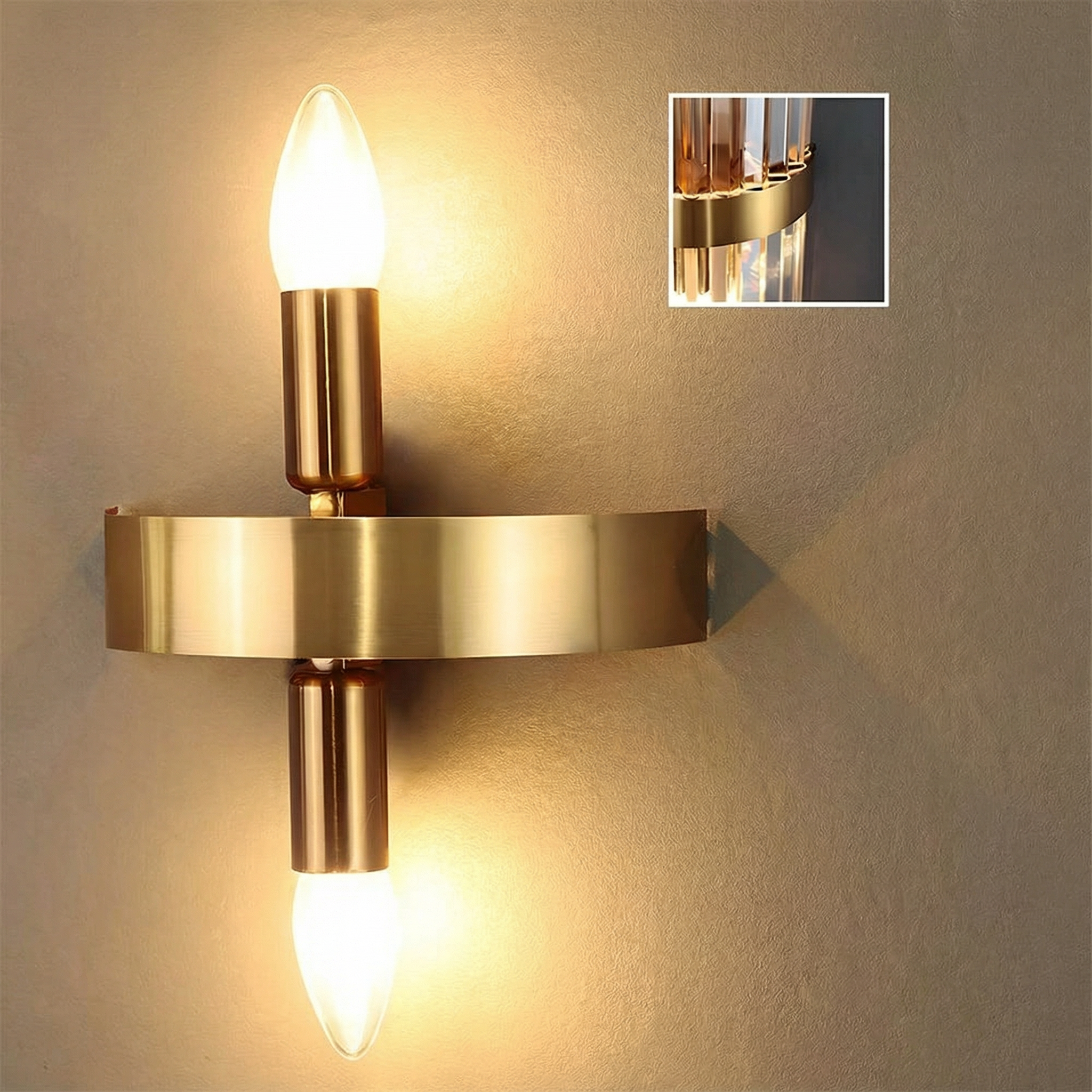 Luminara | Elegant Contemporary Stainless Steel Wall Light Sconce
