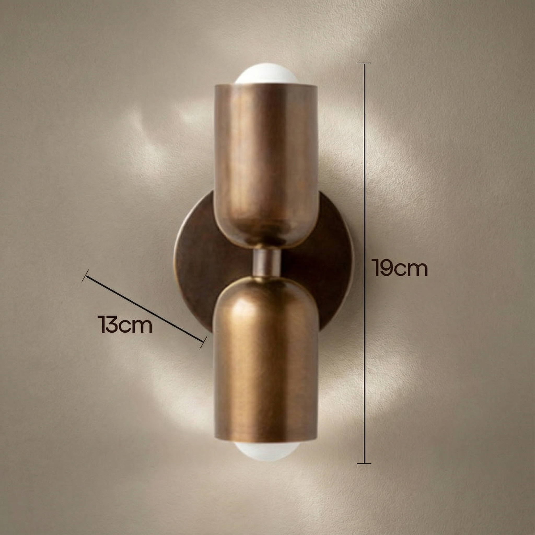 BrassAura | Elegant Vintage Double Head Wall Sconces for Timeless Illumination