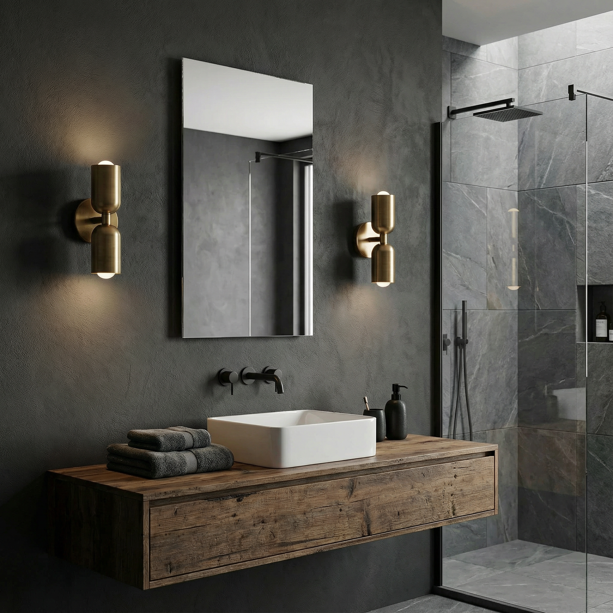 BrassAura | Elegant Vintage Double Head Wall Sconces for Timeless Illumination