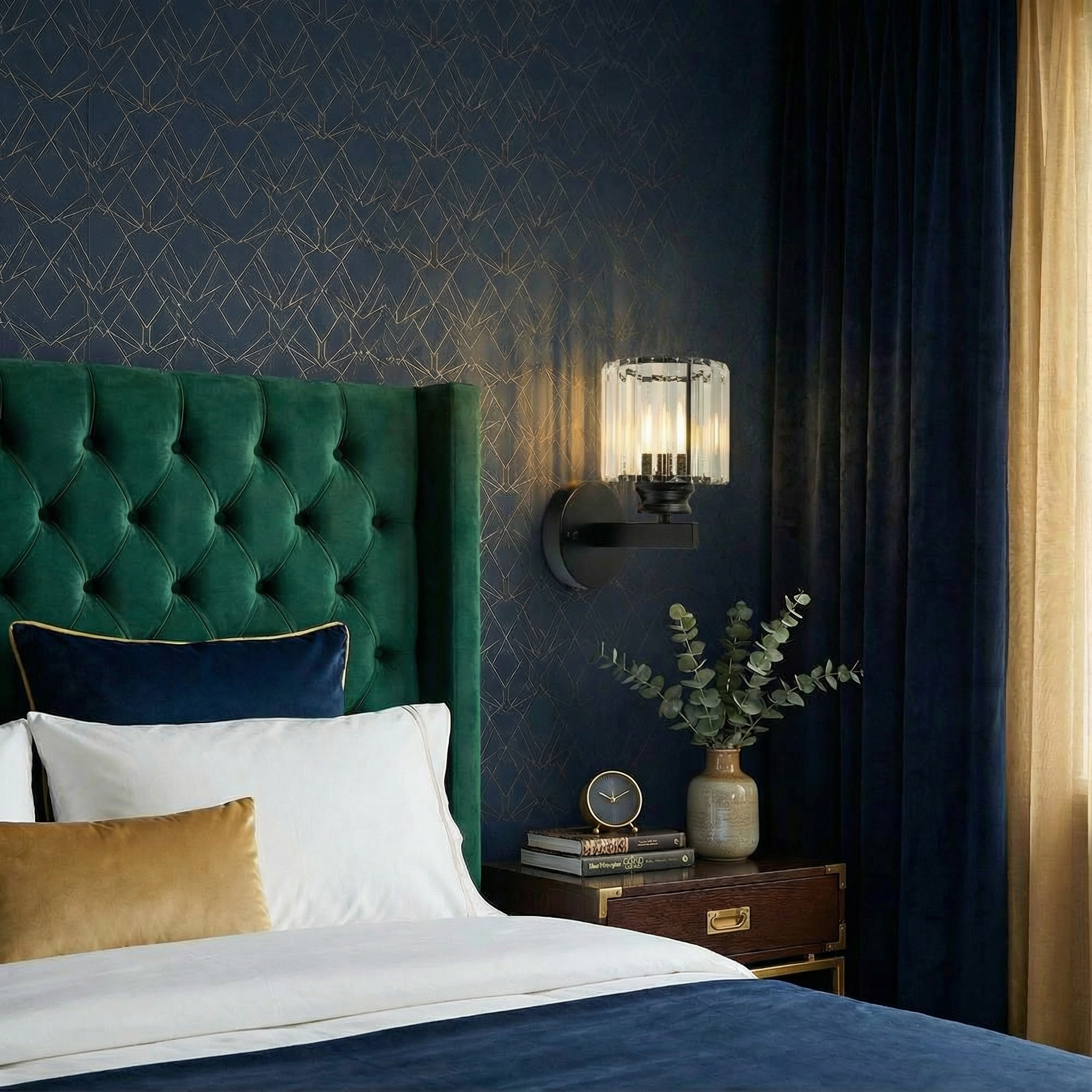 Luminara | Elegant Crystal Round and Square Wall Light Fixtures