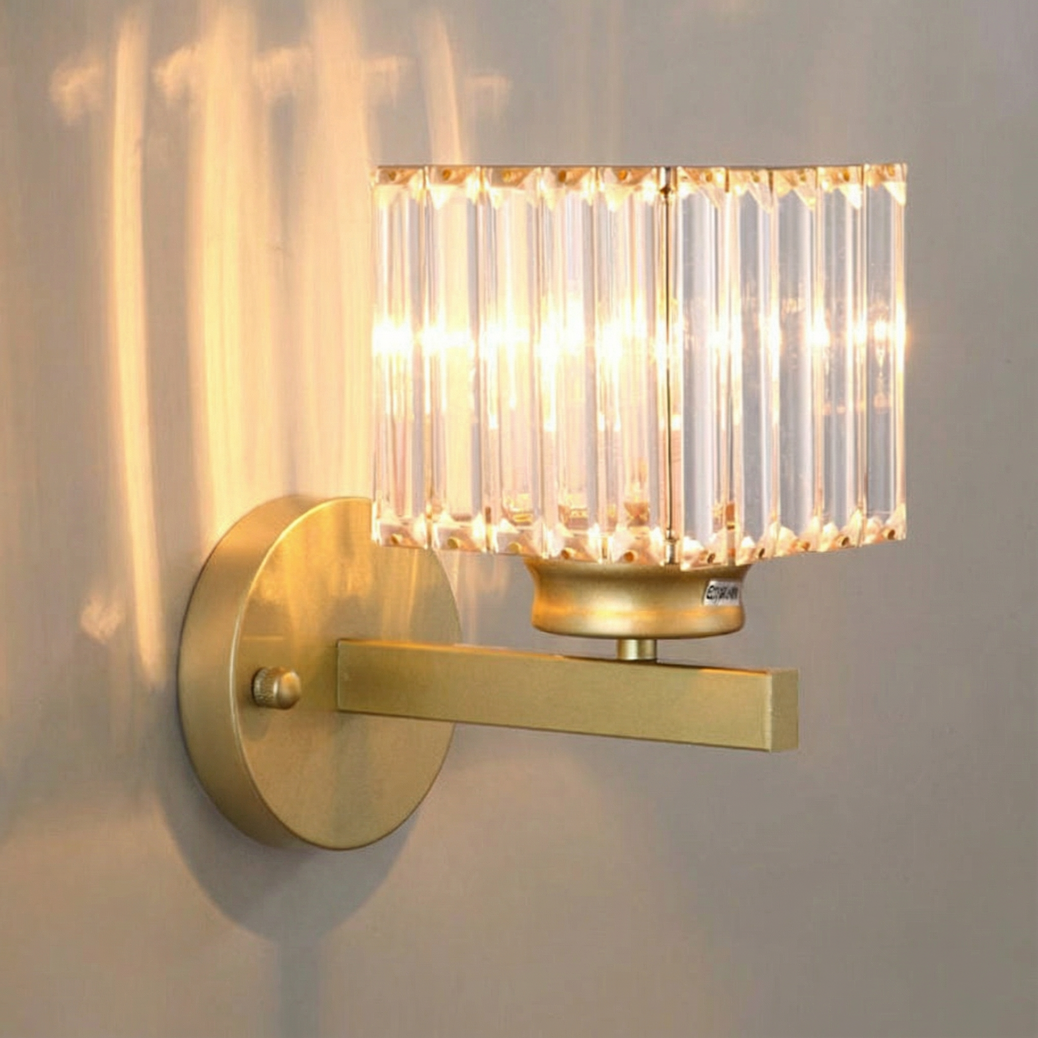 Luminara | Elegant Crystal Round and Square Wall Light Fixtures