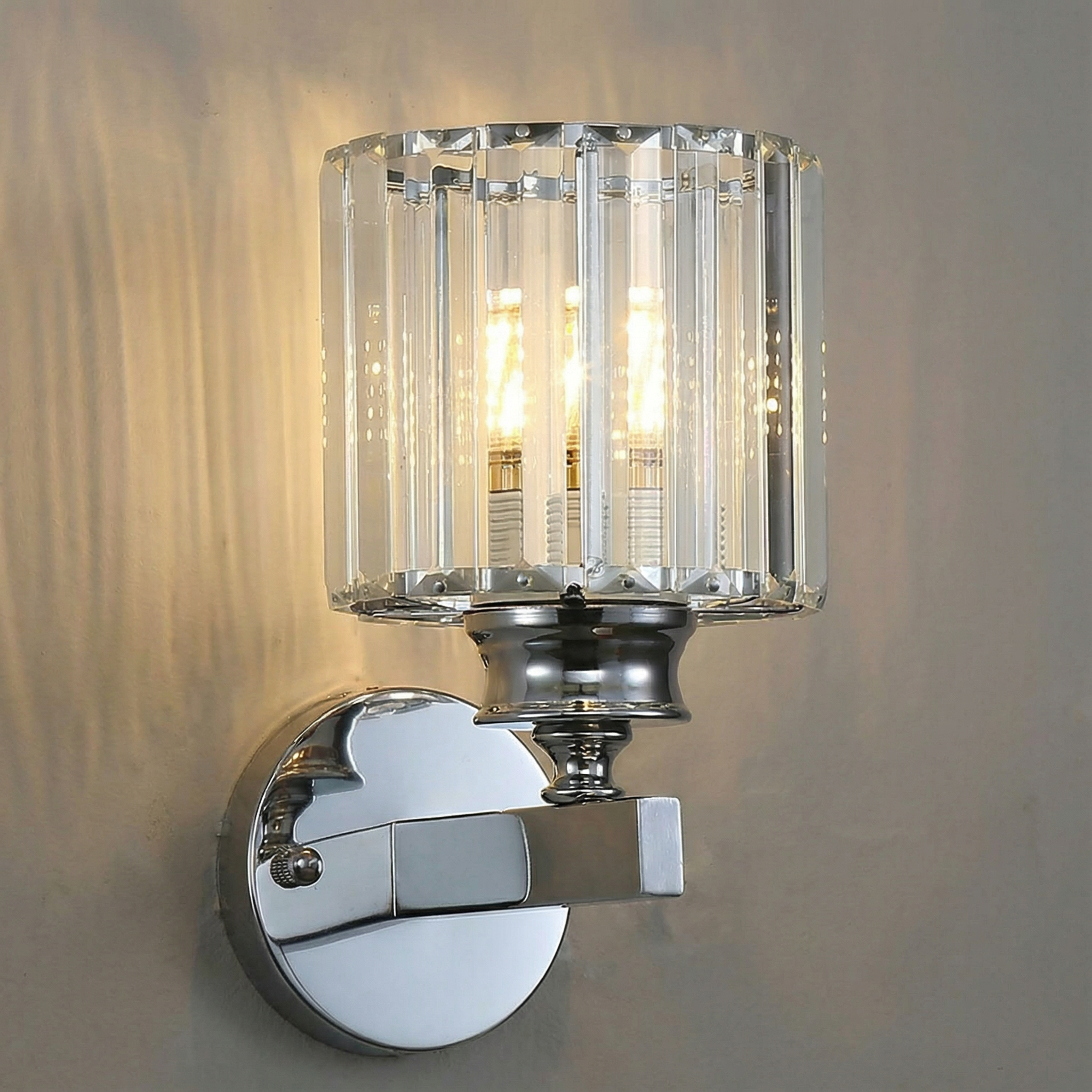 Luminara | Elegant Crystal Round and Square Wall Light Fixtures