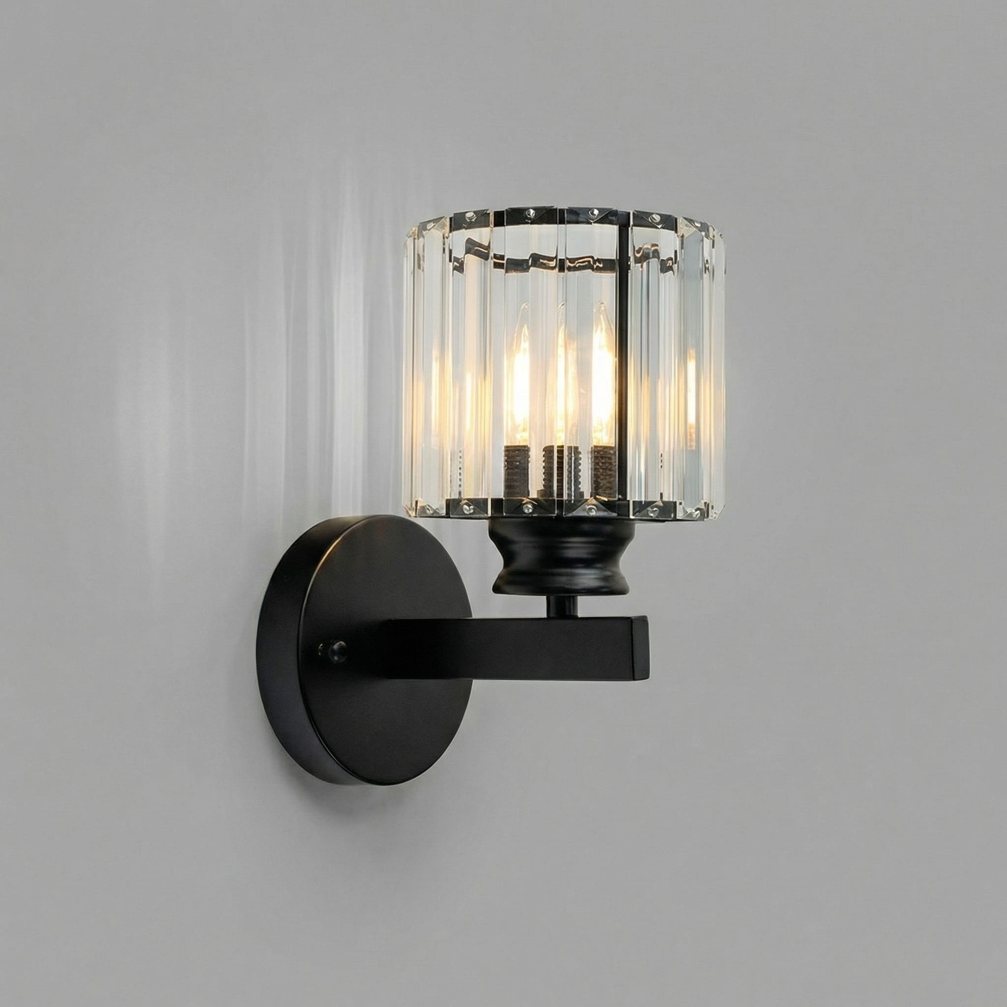 Luminara | Elegant Crystal Round and Square Wall Light Fixtures