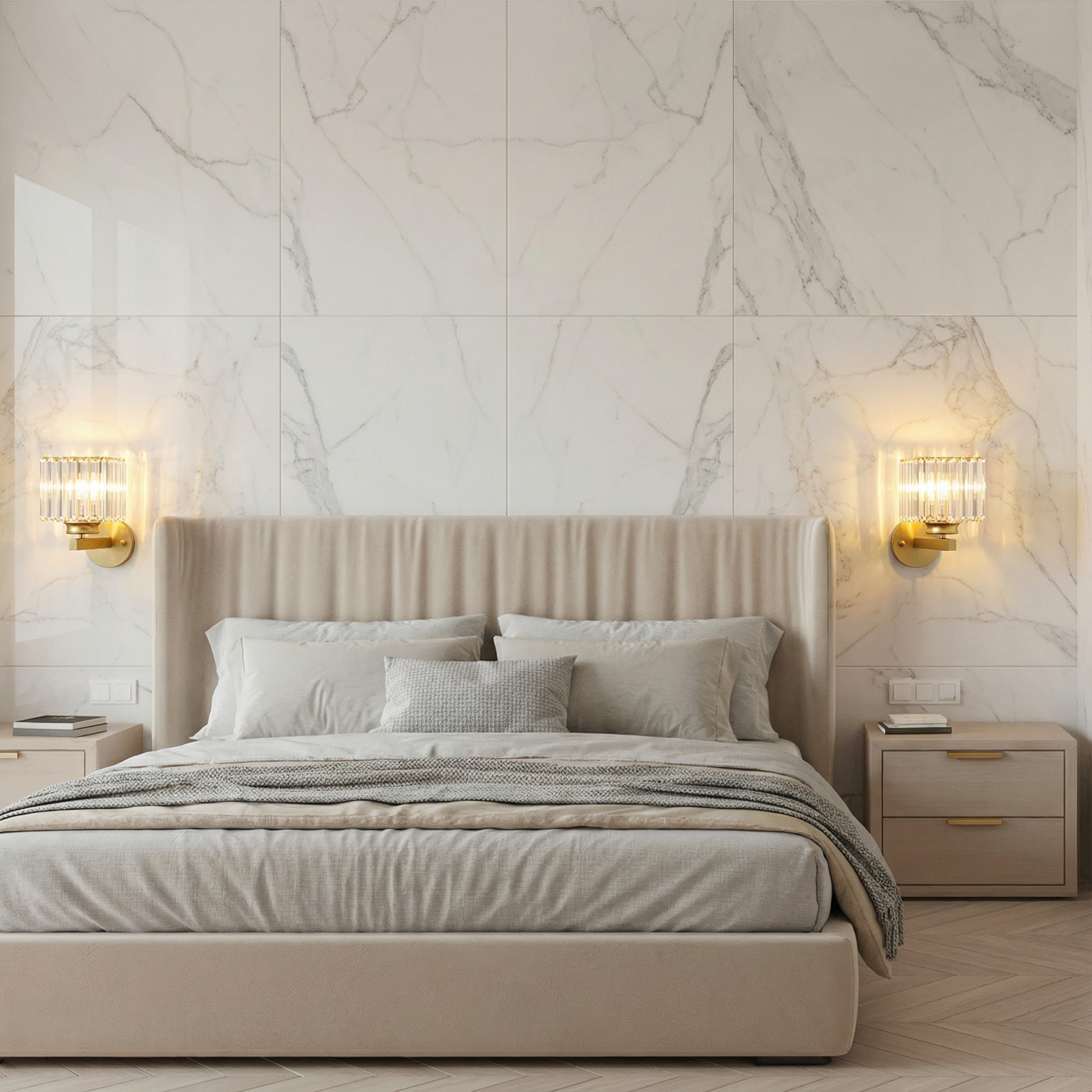 Luminara | Elegant Crystal Round and Square Wall Light Fixtures