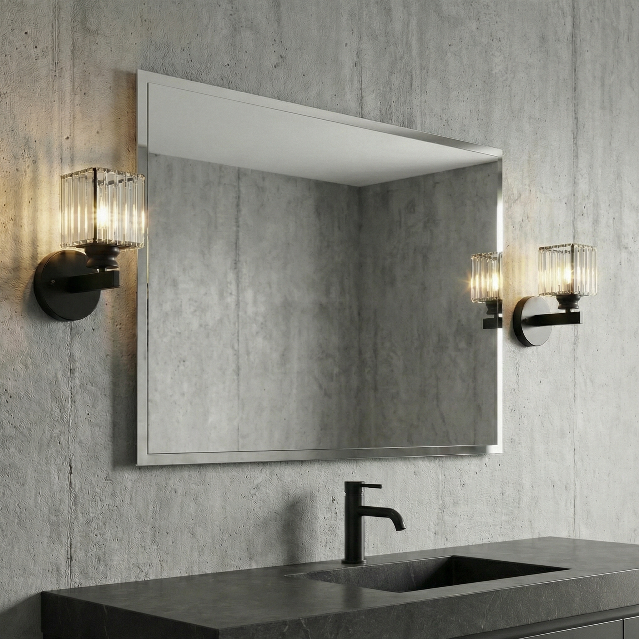 Luminara | Elegant Crystal Round and Square Wall Light Fixtures