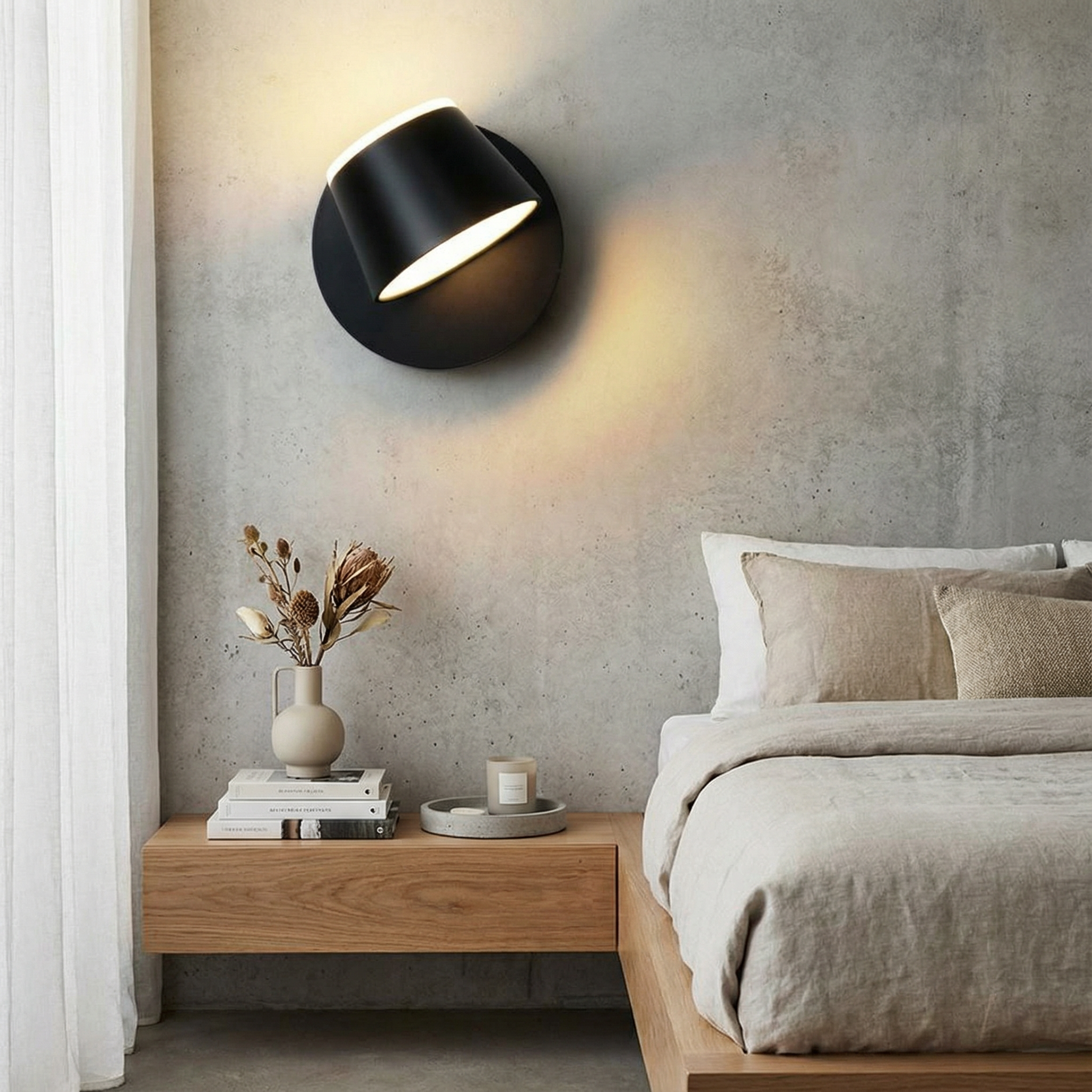 Luminara | Sleek Modern Acrylic Wall Lamp for Hallways and Living Rooms