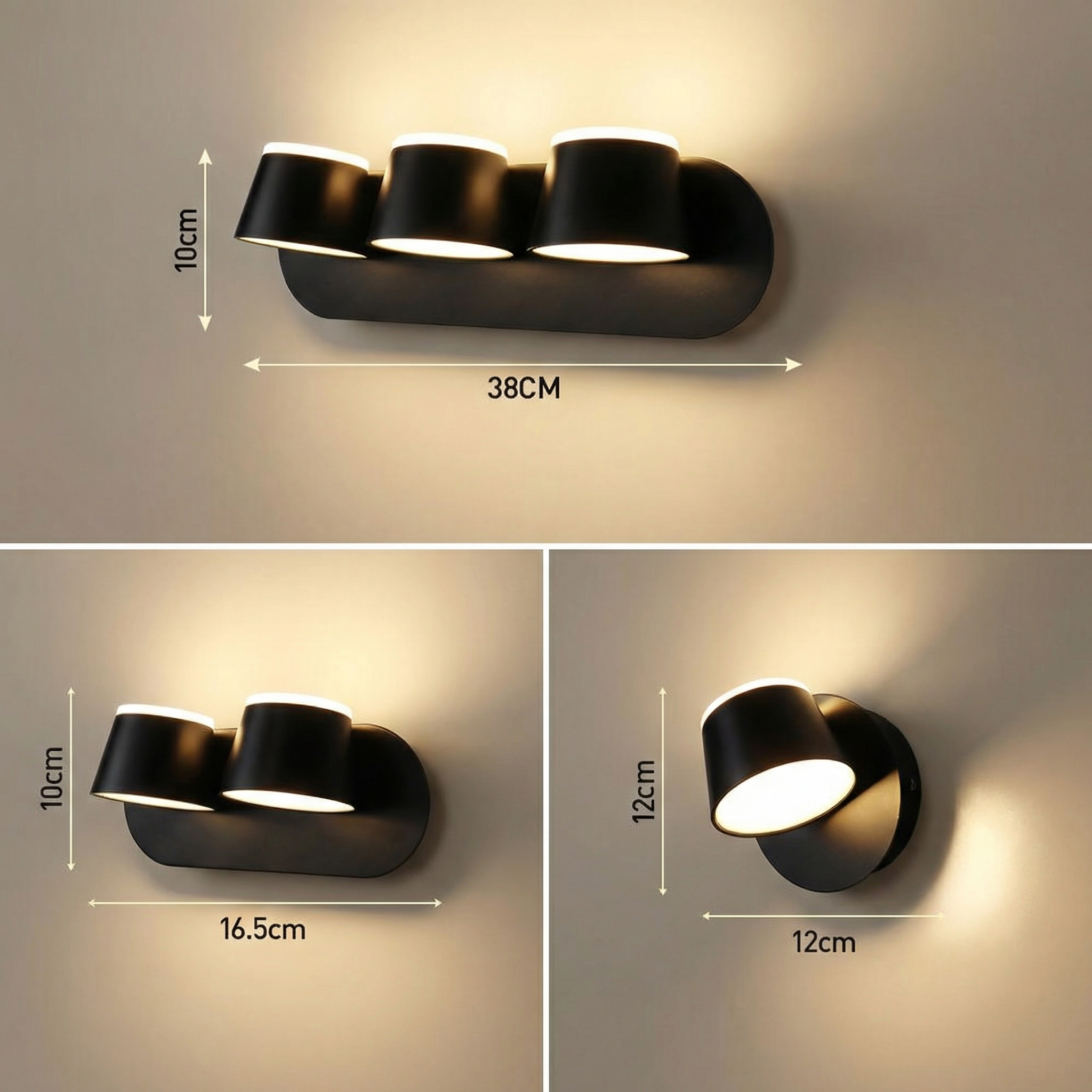 Luminara | Sleek Modern Acrylic Wall Lamp for Hallways and Living Rooms