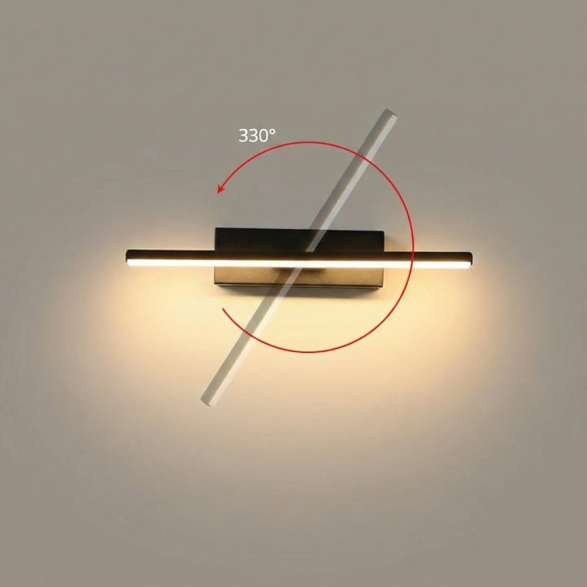 Luminara | Sleek Modern Rotatable Wall Light Fixture for Custom Illumination